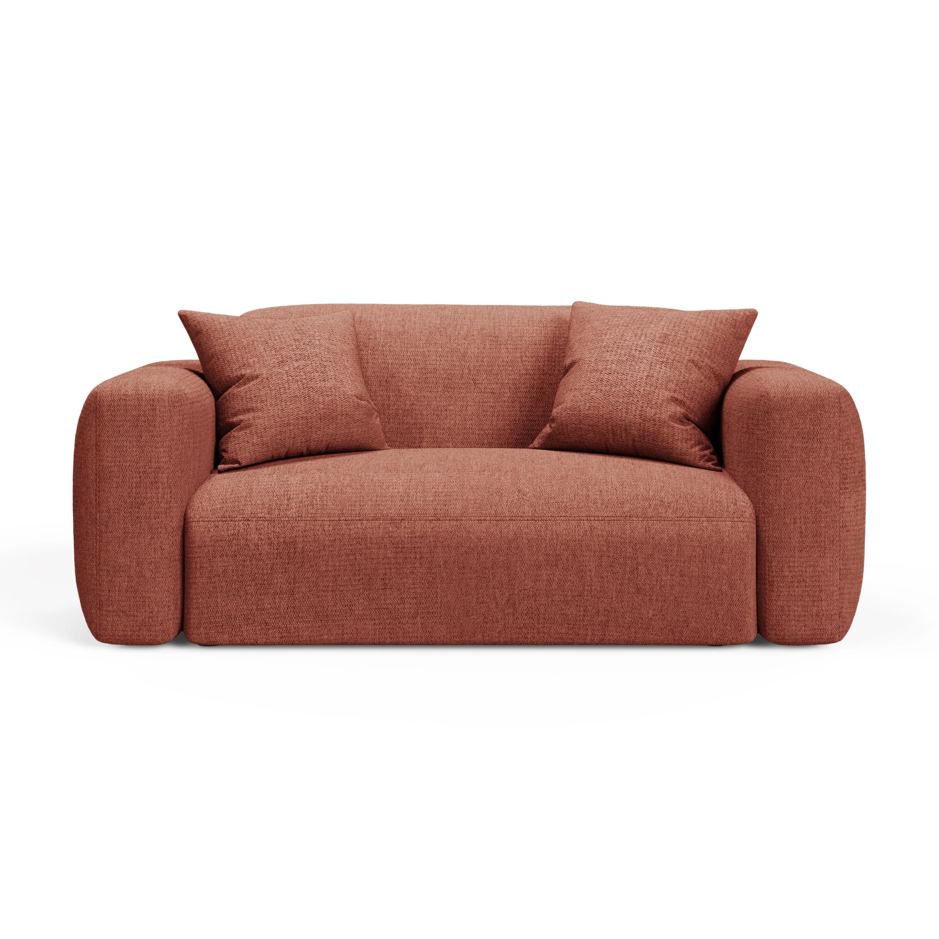 Sofa 2-osobowa STRINO koralowy szenil - Image 2