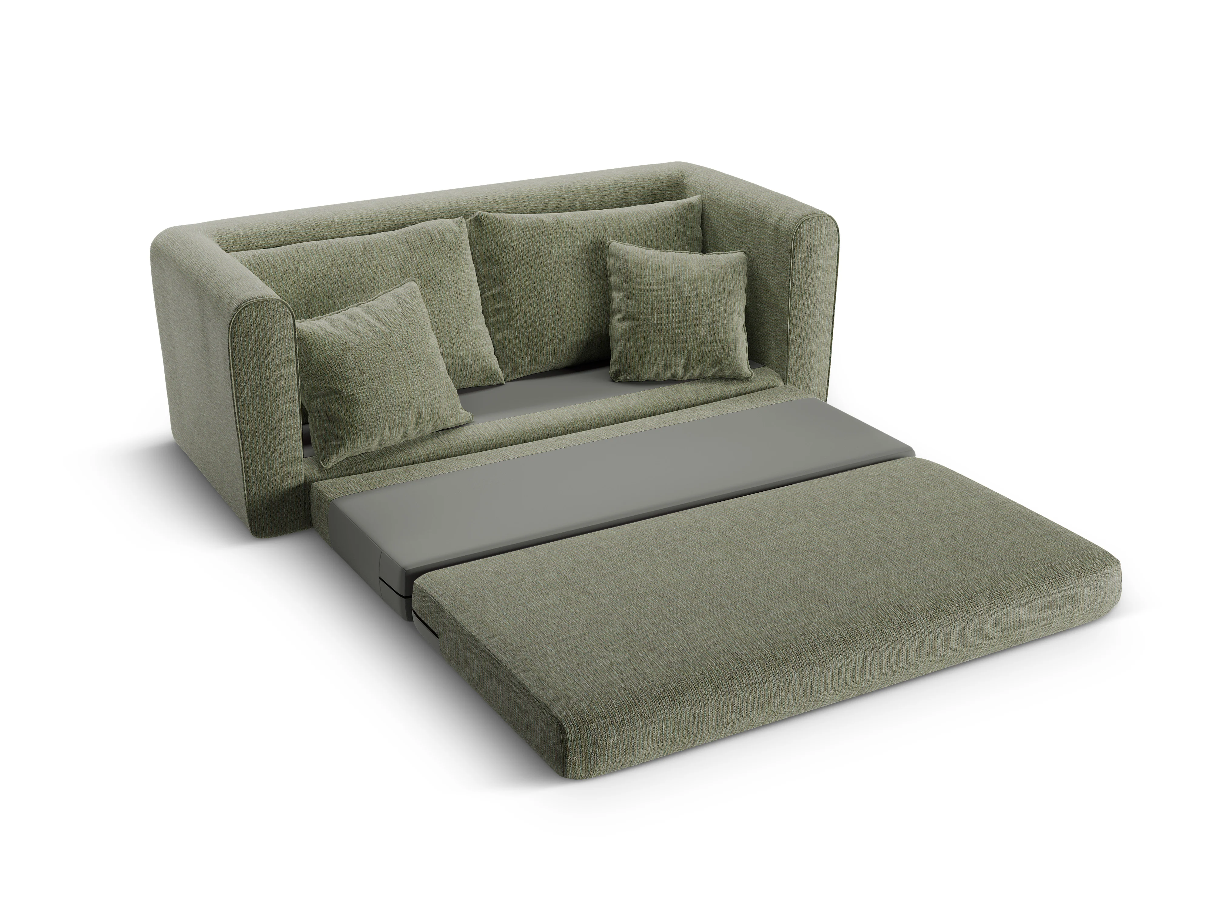 Sofa 2-osobowa z funkcją spania LIDO oliwkowy melanż - Image 6