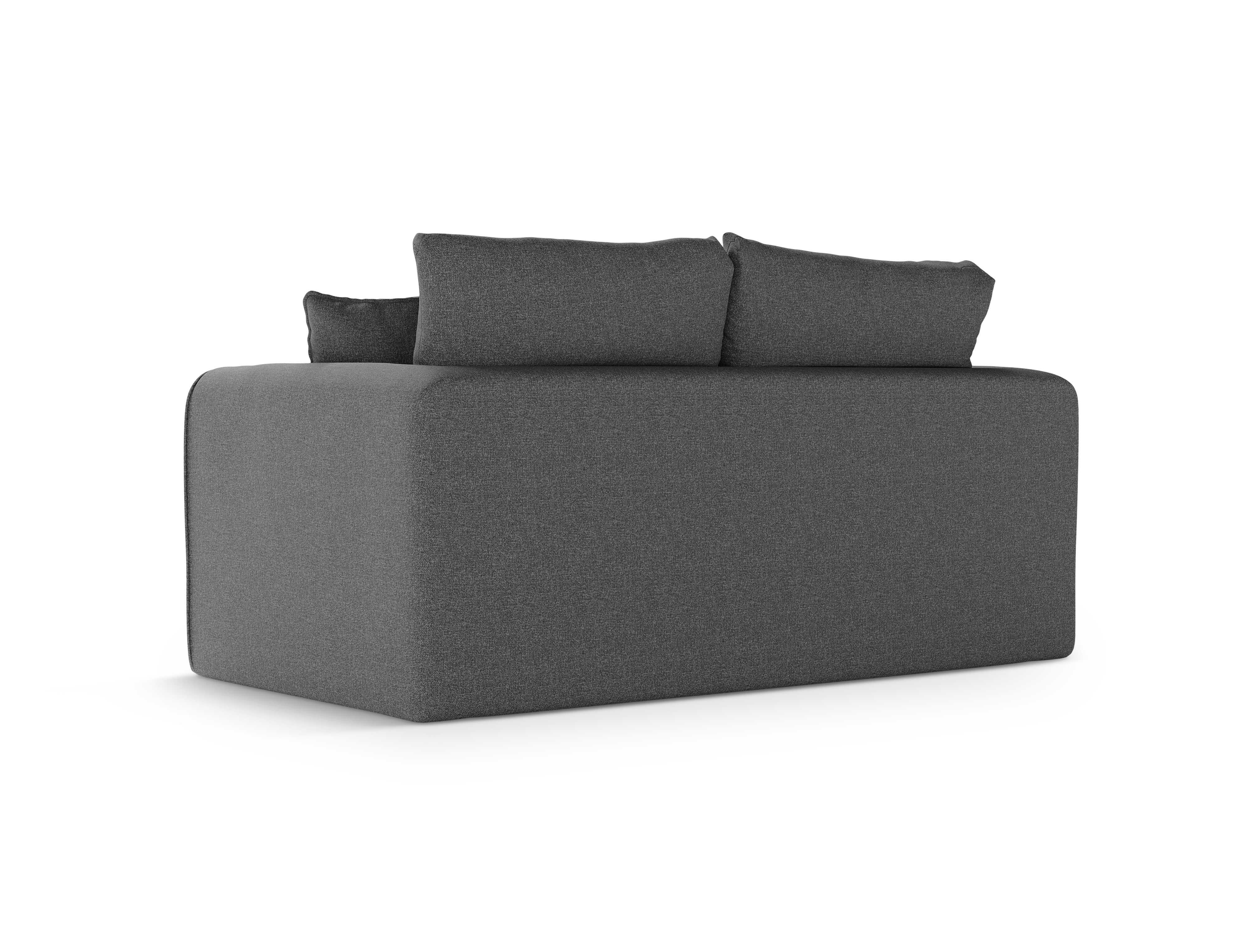 Sofa 2-osobowa z funkcją spania LIDO ciemny szary - Image 5