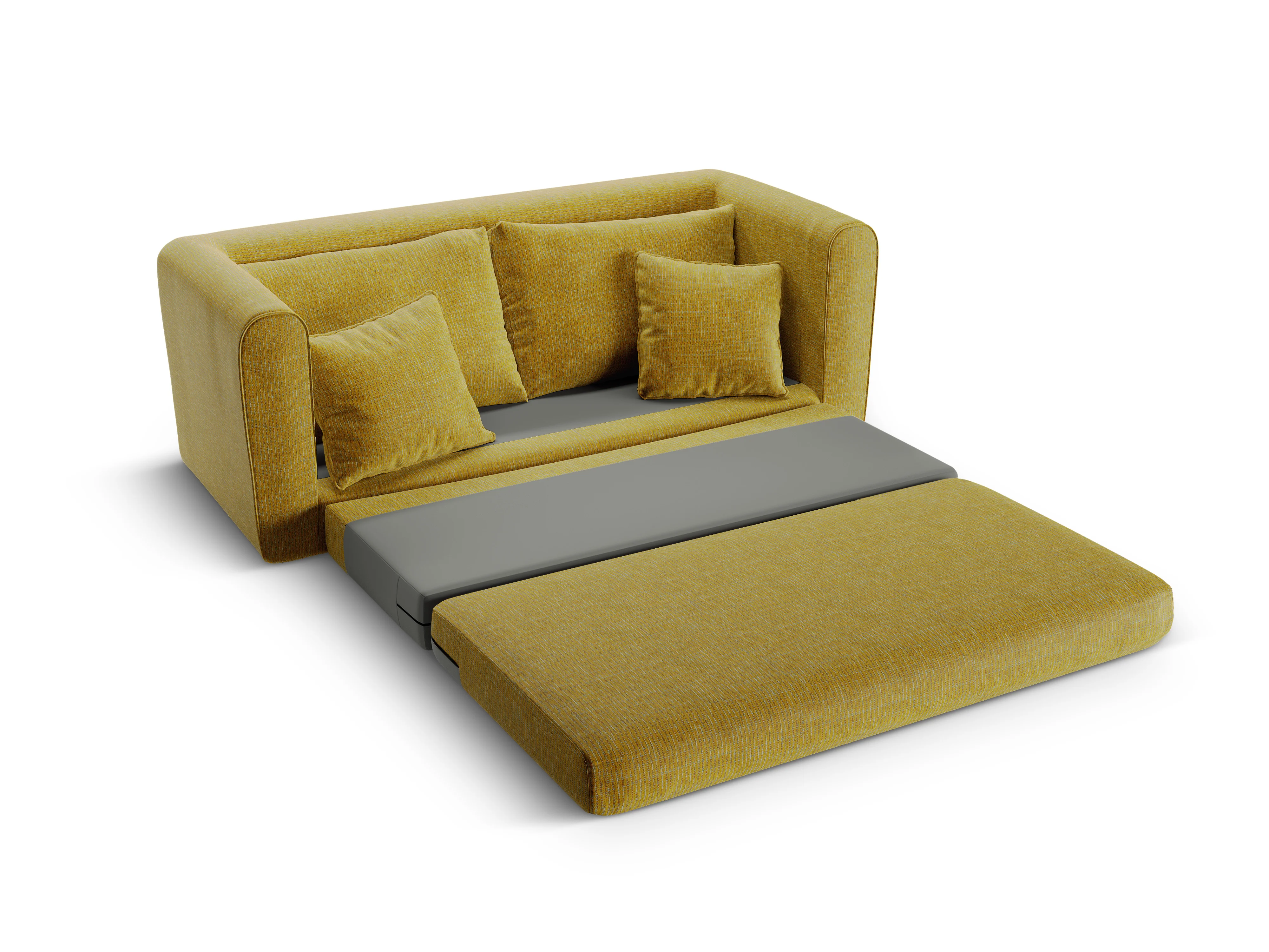Sofa 2-osobowa z funkcją spania LIDO słonecznikowy melanż - Image 6