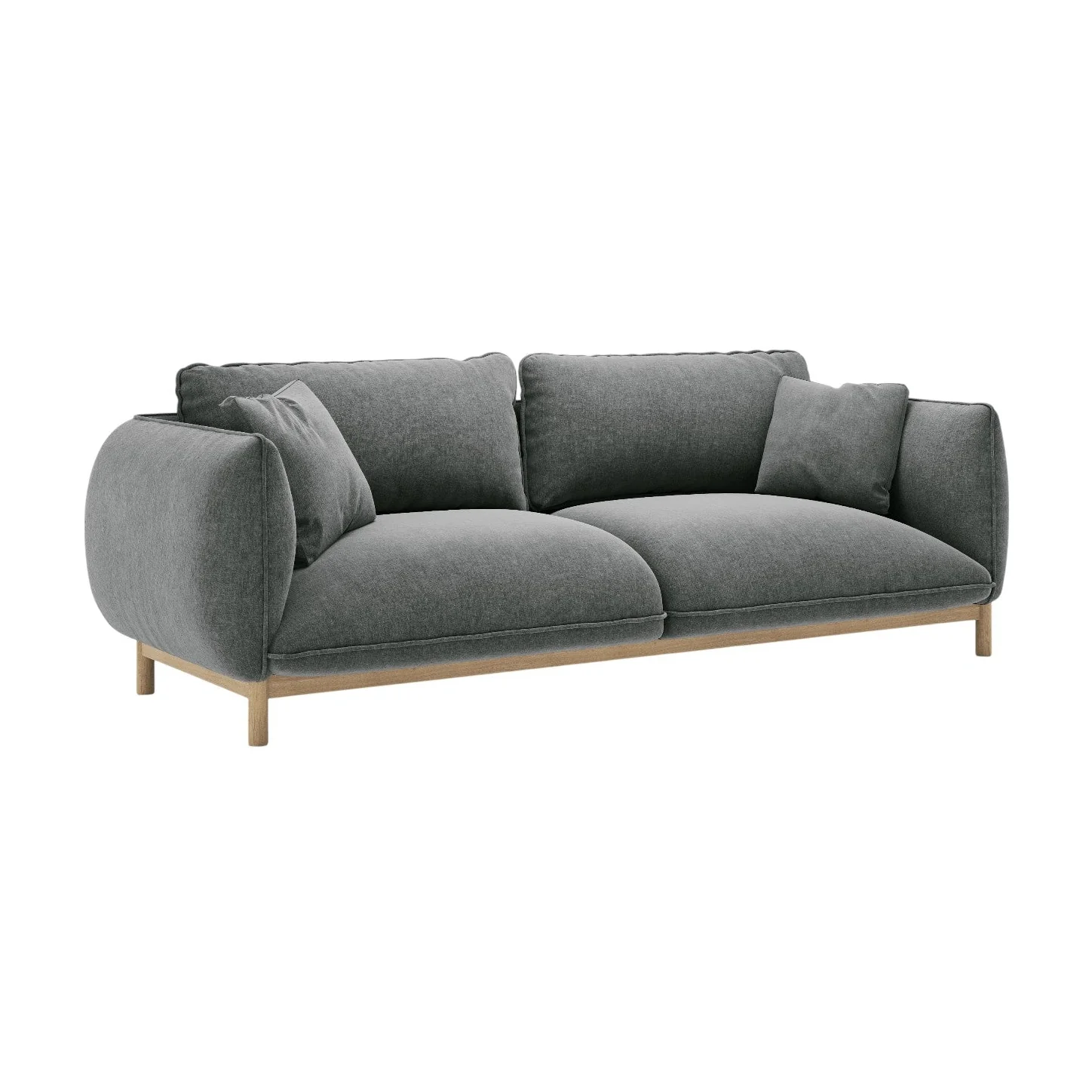 Sofa 3-osobowa ADA ciemnoszary szenil