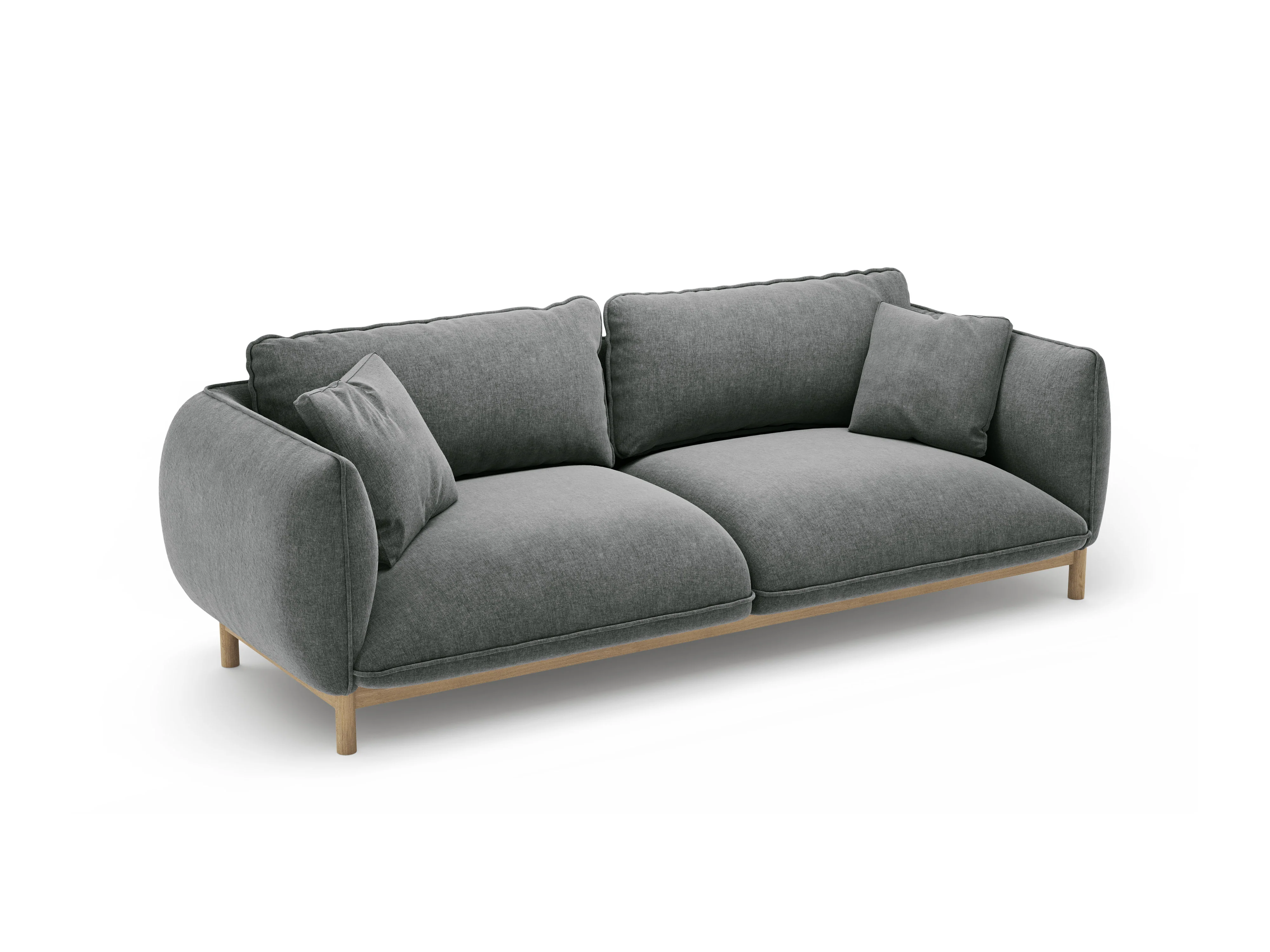 Sofa 3-osobowa ADA ciemnoszary szenil - Image 3