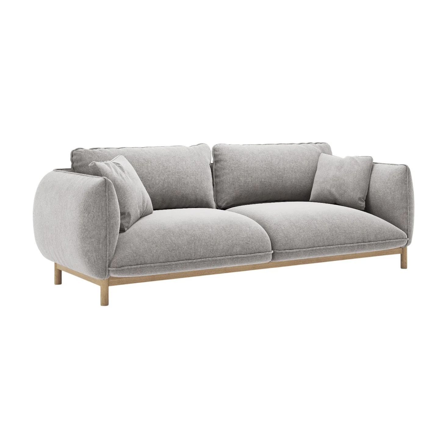 Sofa 3-osobowa ADA jasnoszary szenil