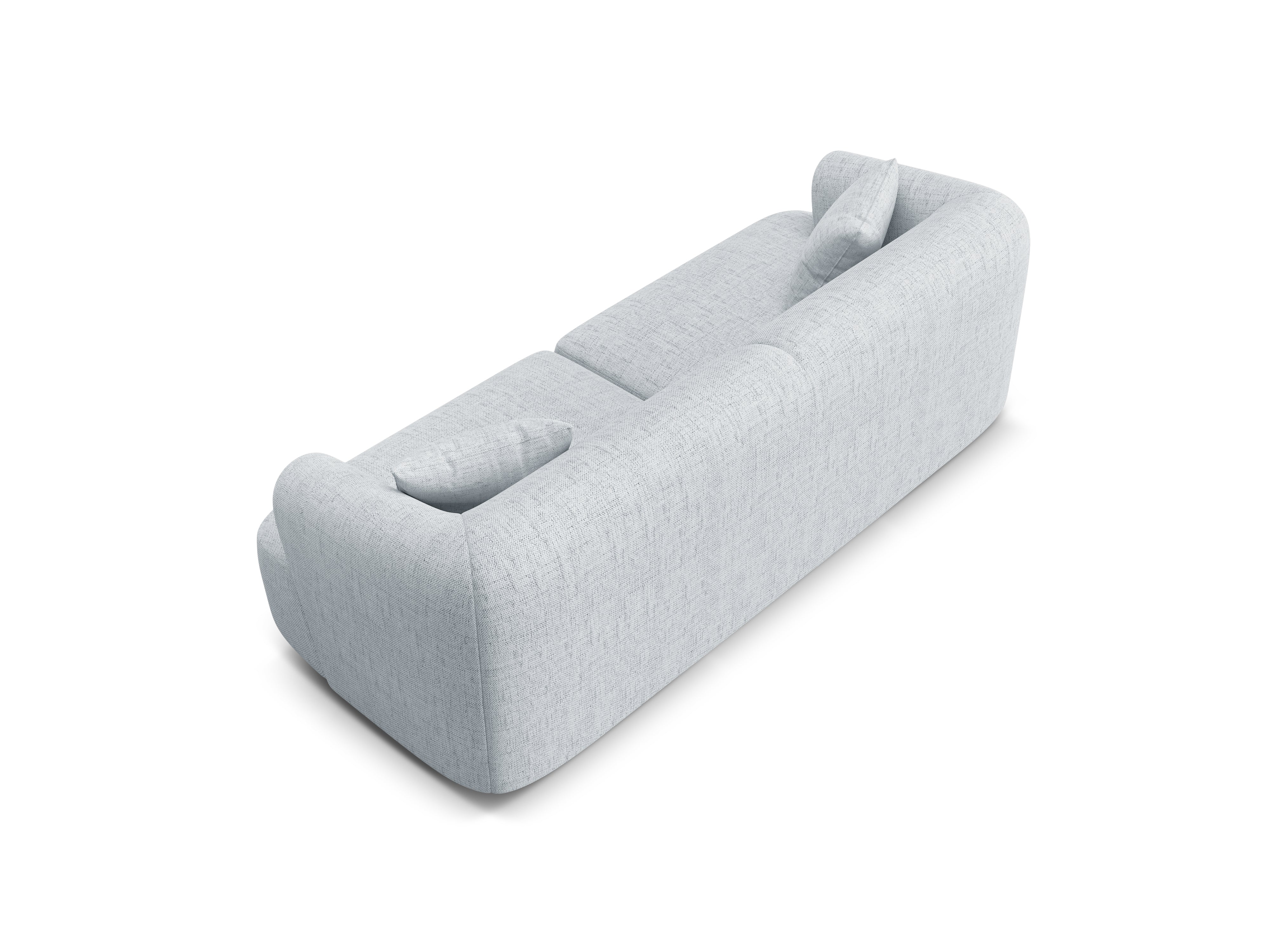 Sofa 3-osobowa CAMPI jasnoszary szenil - Image 5