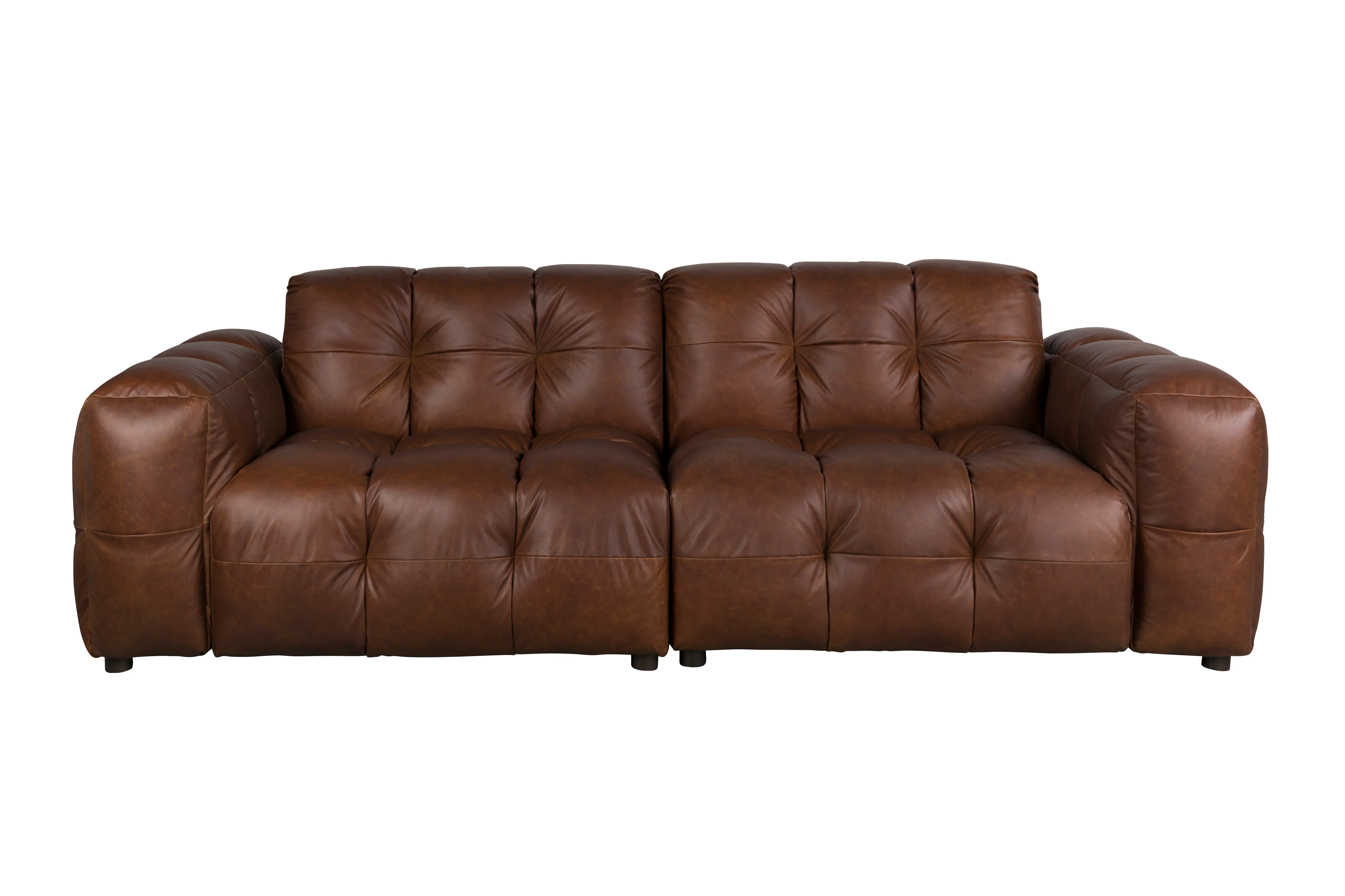 Sofa 3-osobowa HACKMAN czekoladowa skóra - Image 3