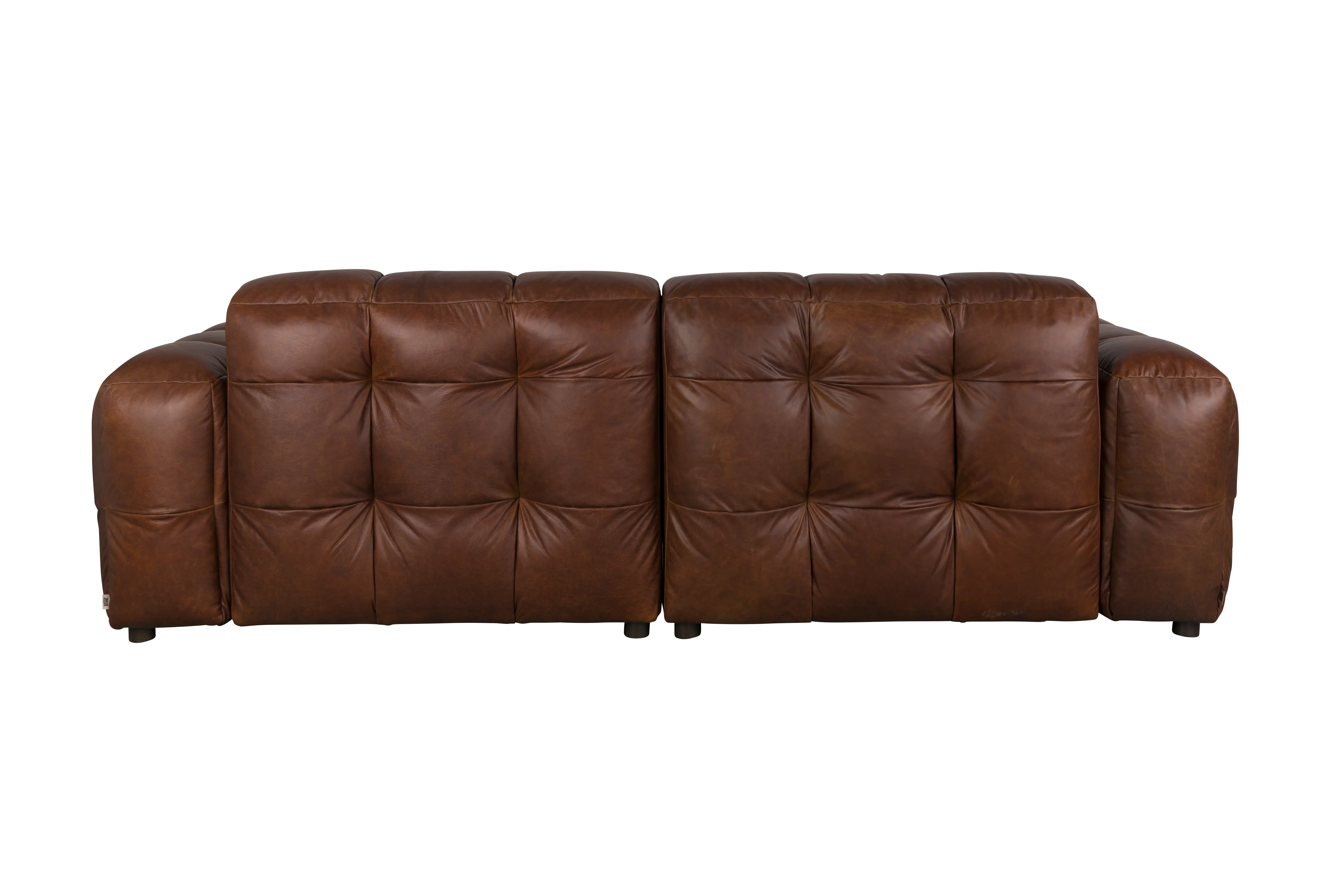 Sofa 3-osobowa HACKMAN czekoladowa skóra - Image 4