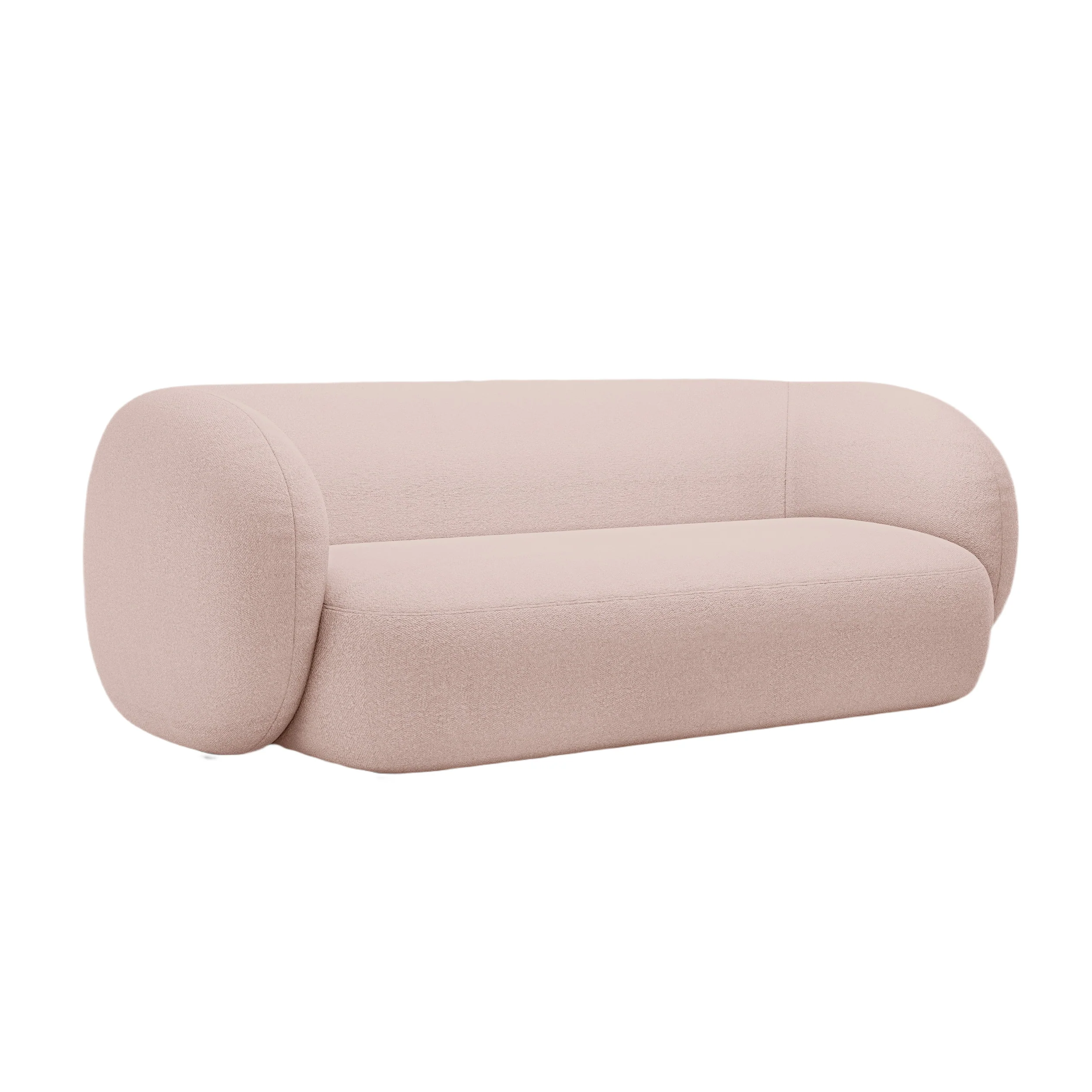 Sofa 3-osobowa KATE różowy boucle