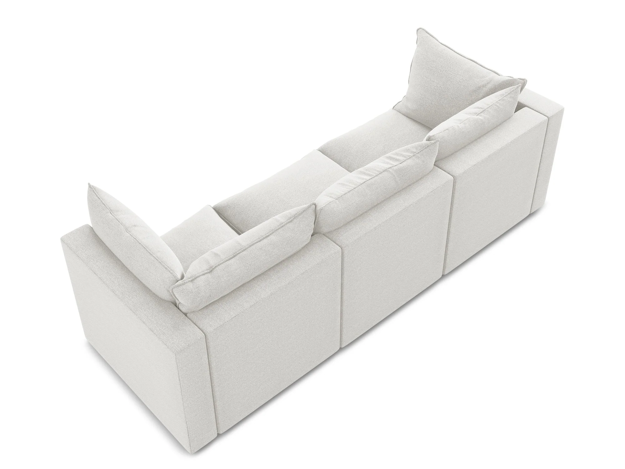 Sofa 3-osobowa MANAO biały boucle - Image 5