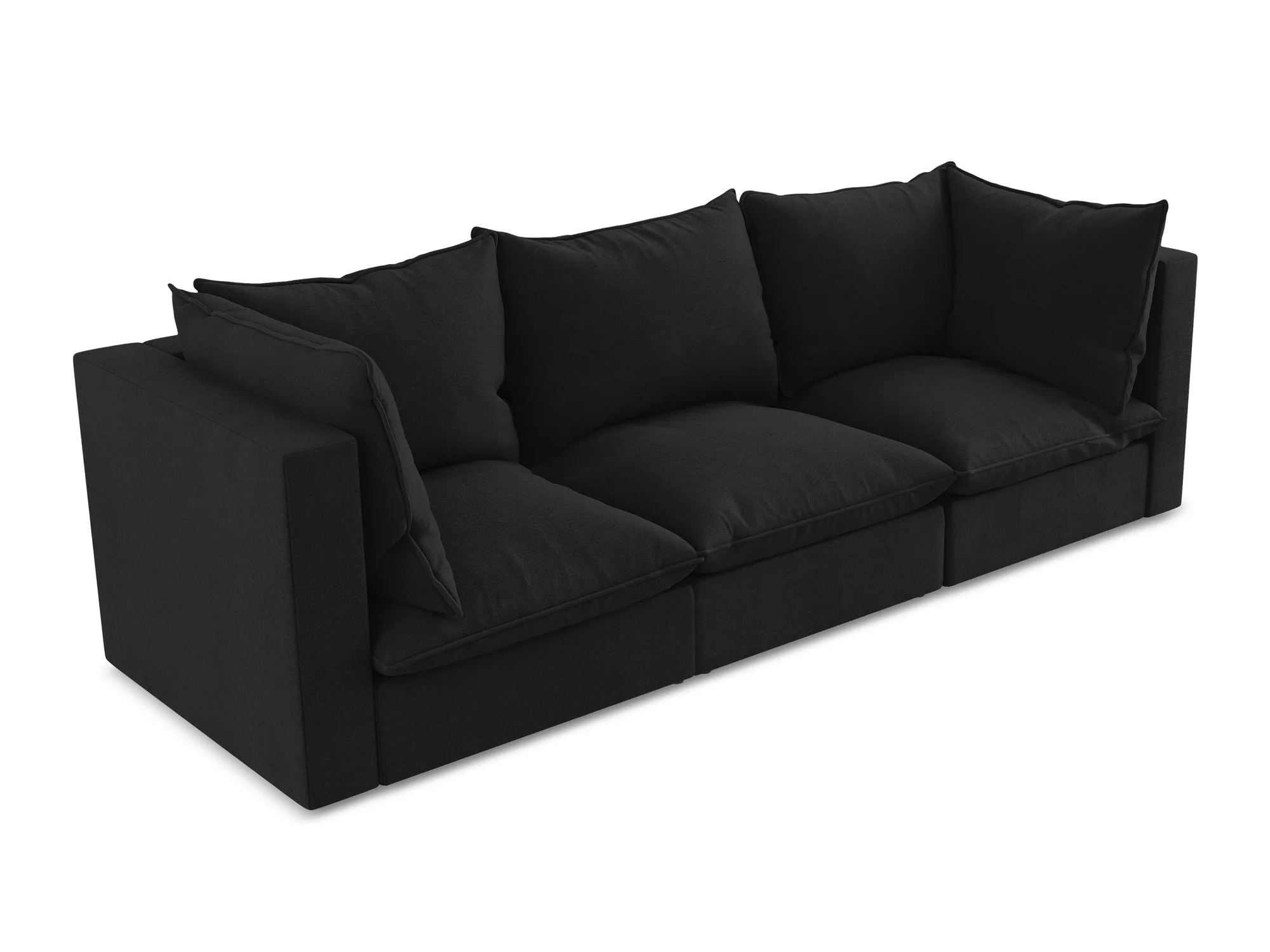 Sofa 3-osobowa MANAO czarny - Image 4