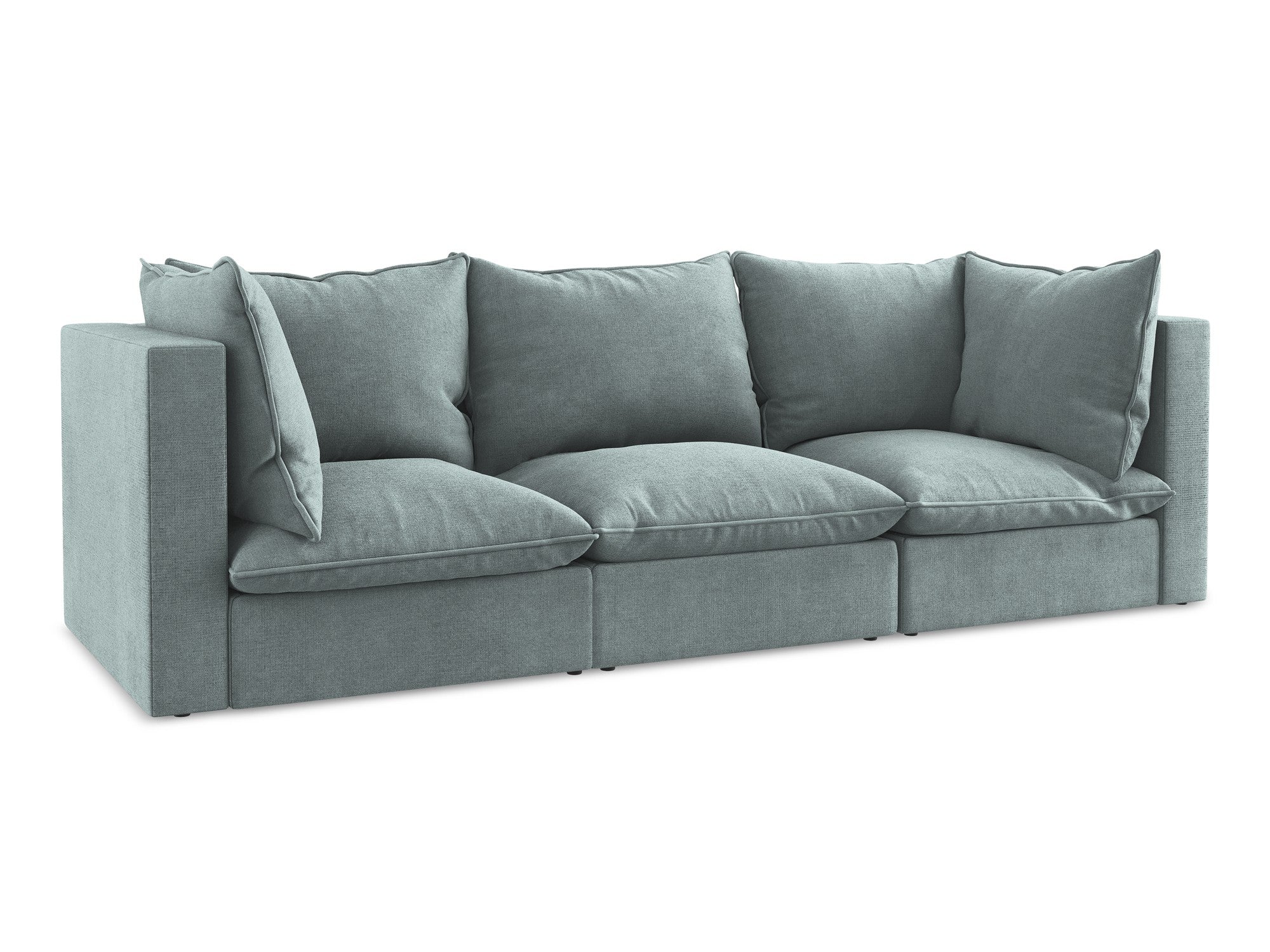 Sofa 3-osobowa MANAO dżinsowy niebieski