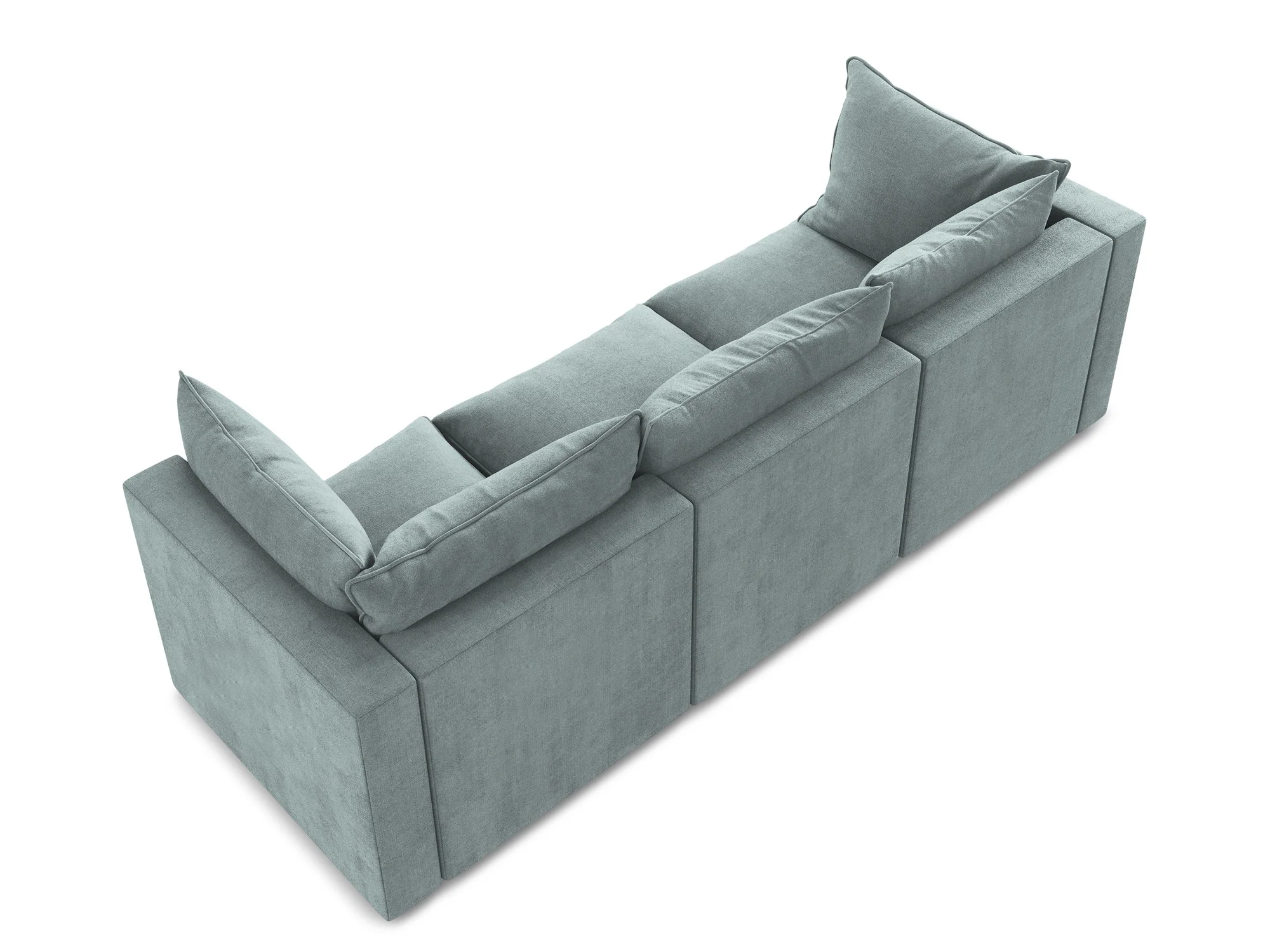 Sofa 3-osobowa MANAO dżinsowy niebieski - Image 5