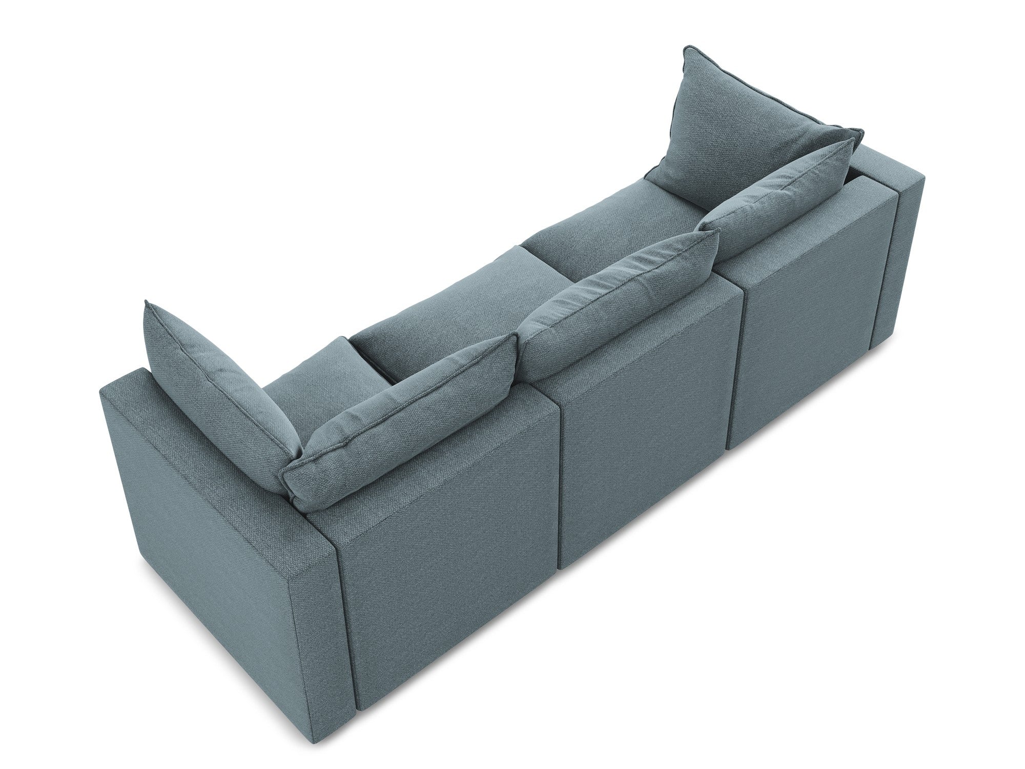 Sofa 3-osobowa MANAO dżinsowy niebieski boucle - Image 5
