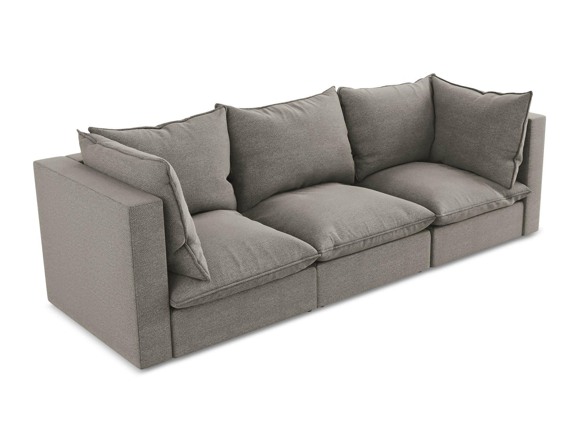 Sofa 3-osobowa MANAO szary boucle - Image 4