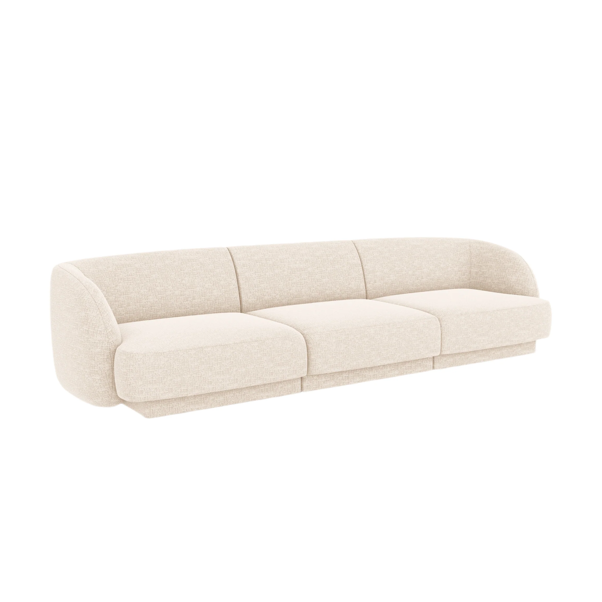 Sofa 3-osobowa MILEY kość słoniowa szenil
