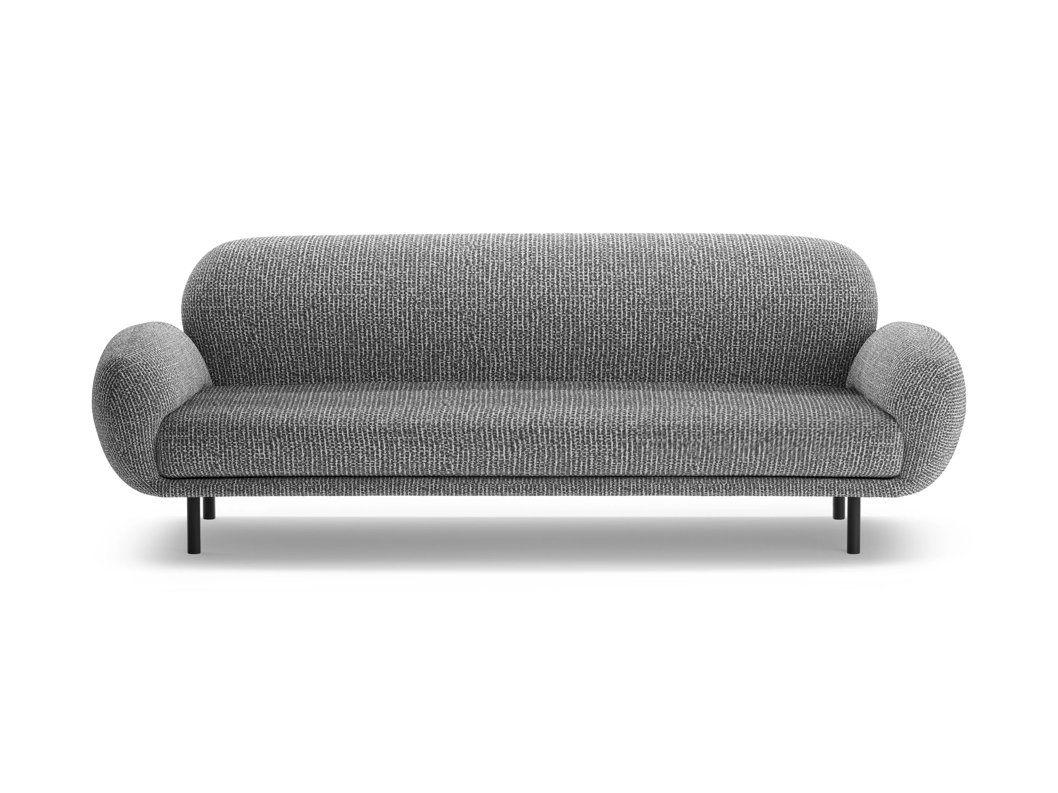 Sofa 3-osobowa POPPY ciemnoszary szenil - Image 3