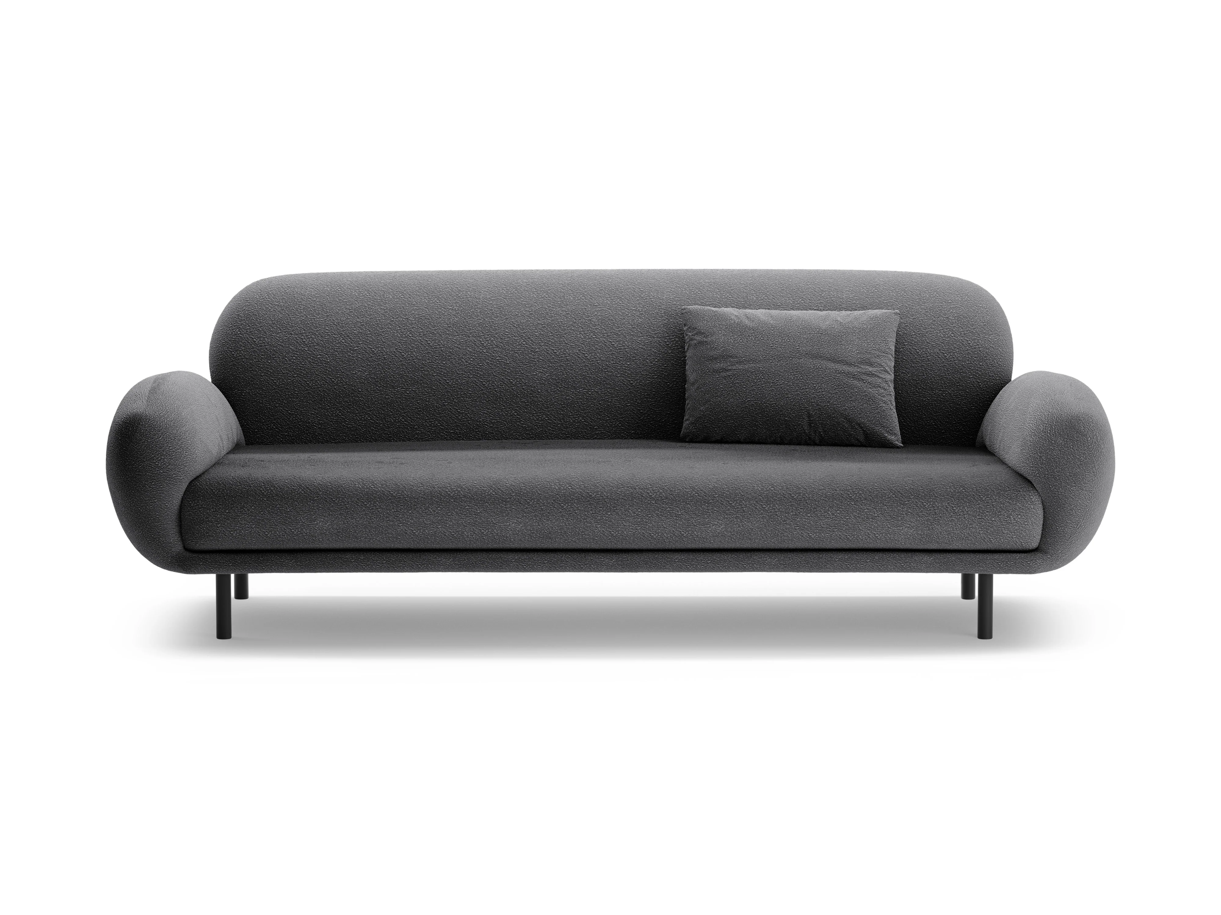 Sofa 3-osobowa POPPY ciemnoszary boucle - Image 5