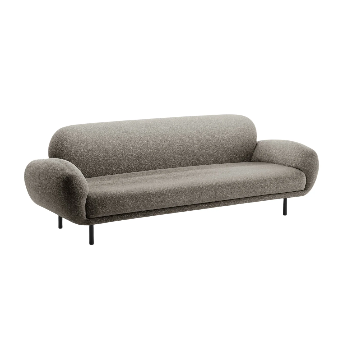 Sofa 3-osobowa POPPY szary boucle