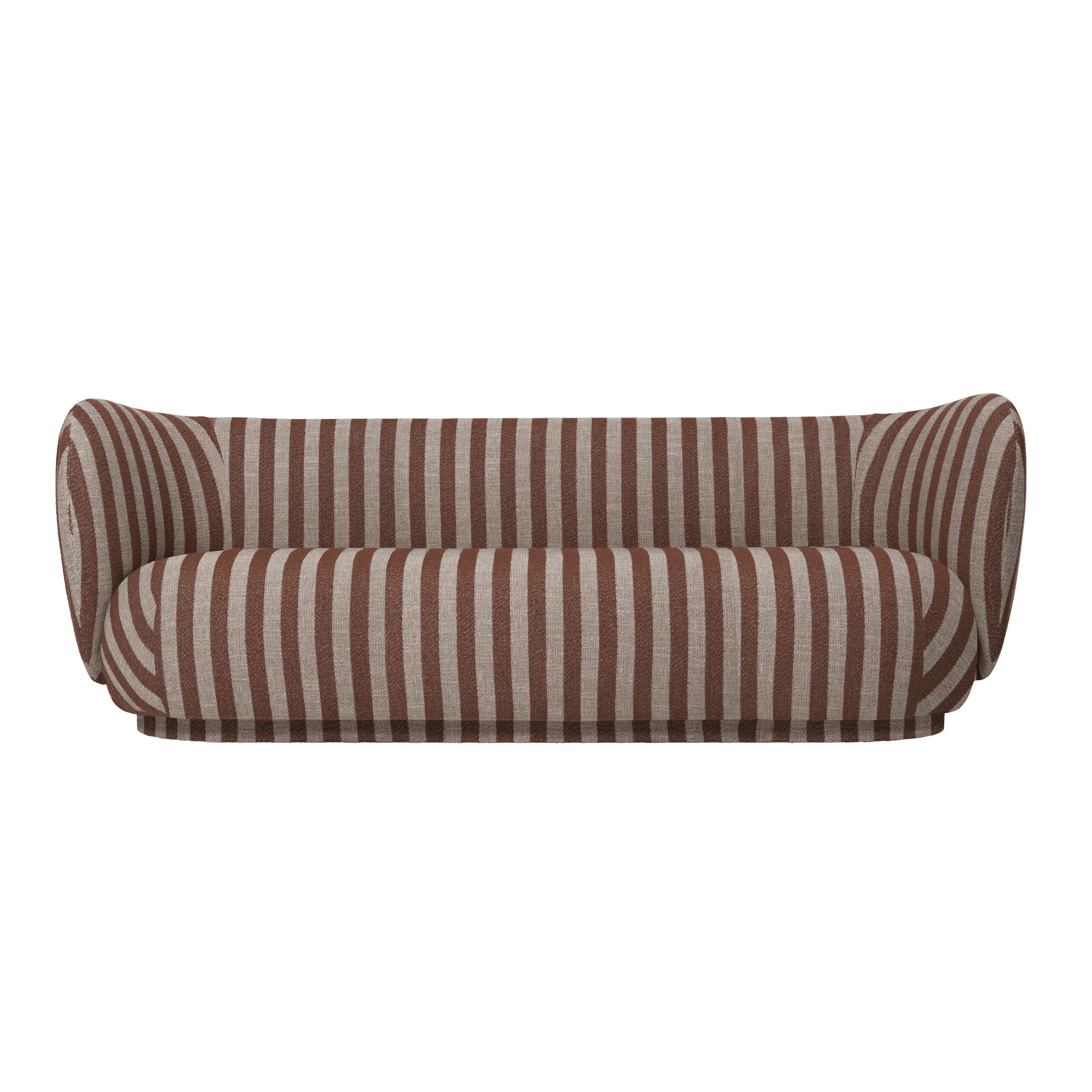 Sofa 3-osobowa RICO Louisiana czekoladowy z piaskowym
