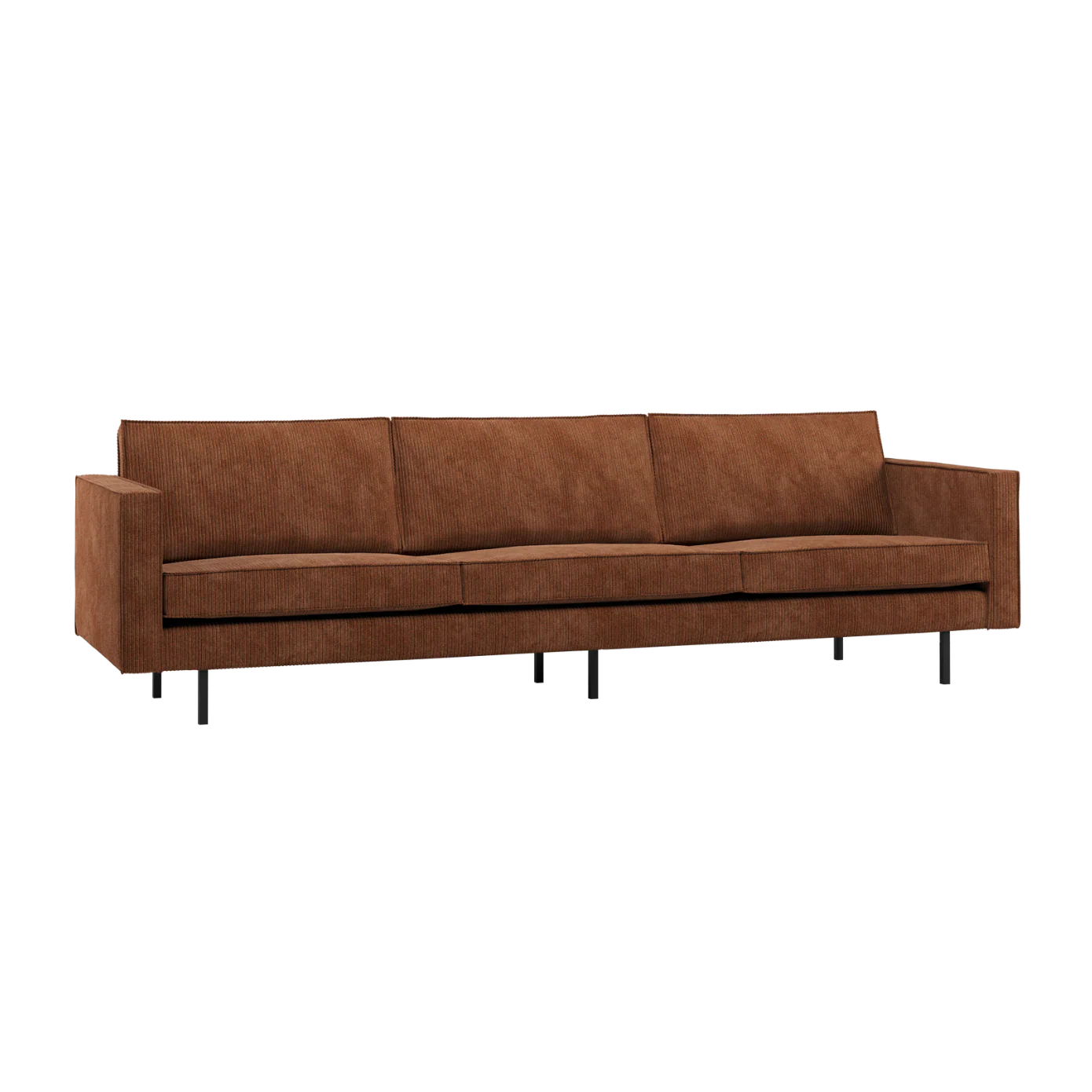 Sofa 3-osobowa RODEO rdzawy brązowy sztruks