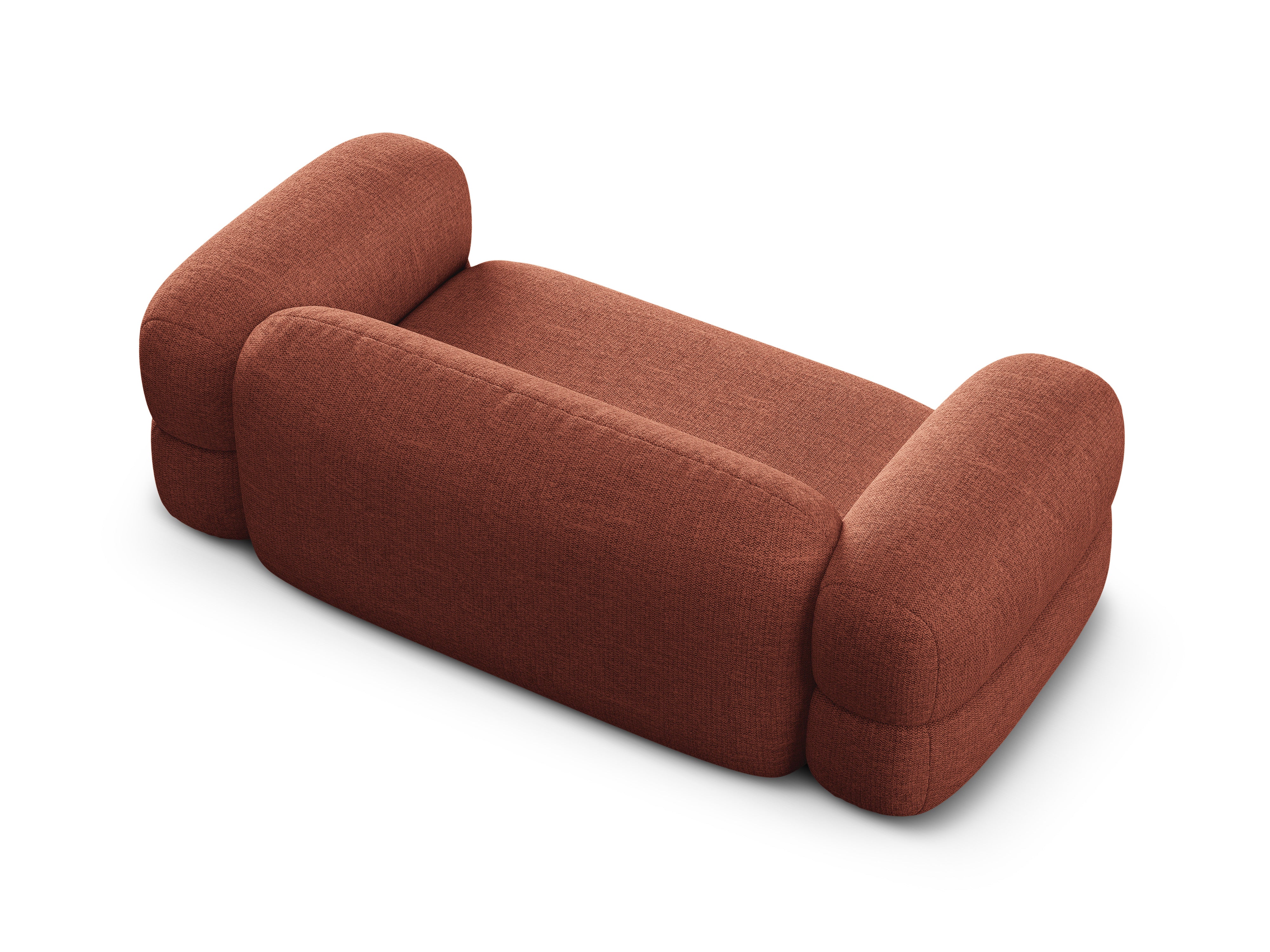 Sofa 3-osobowa ROGER koralowy szenil - Image 5