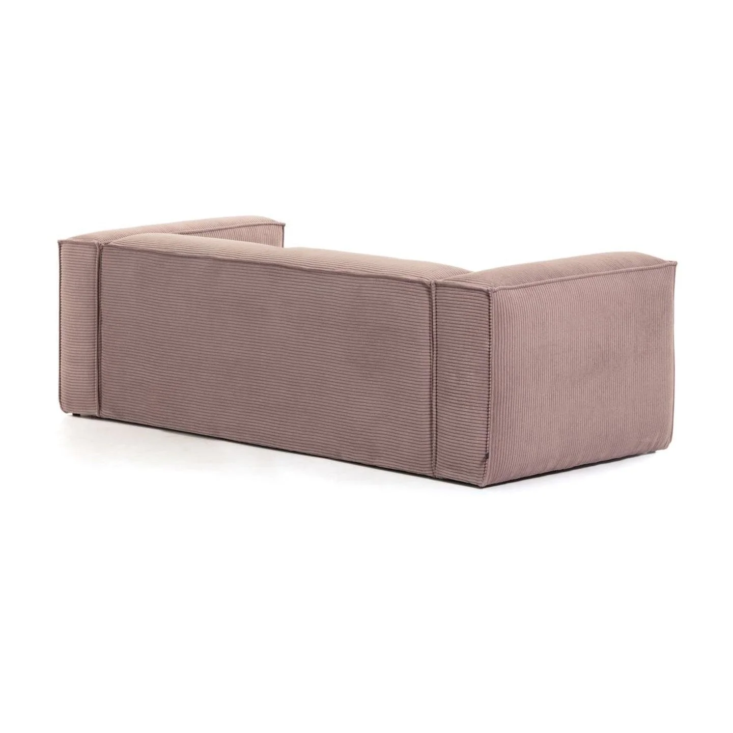 Sofa 3-osobowa BLOK jasnoróżowy sztruks - Image 5