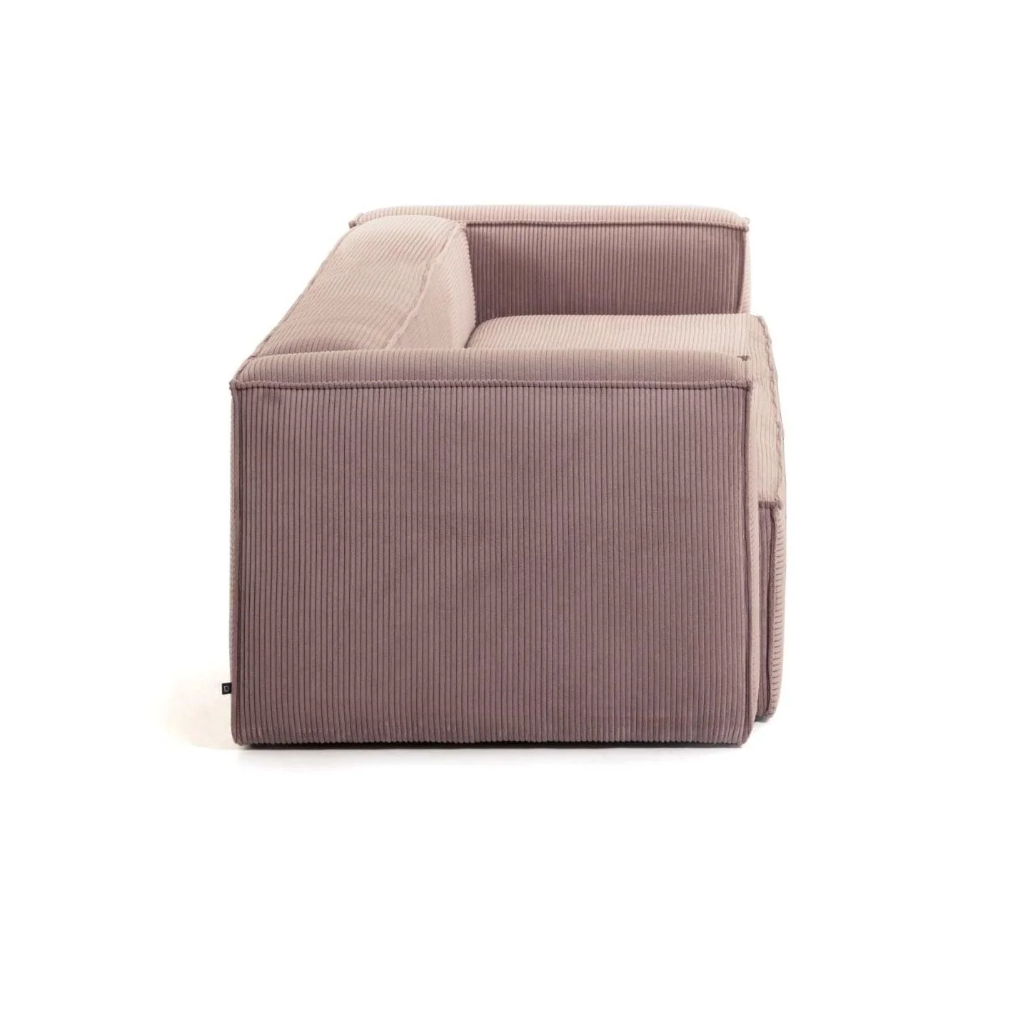 Sofa 3-osobowa BLOK jasnoróżowy sztruks - Image 6