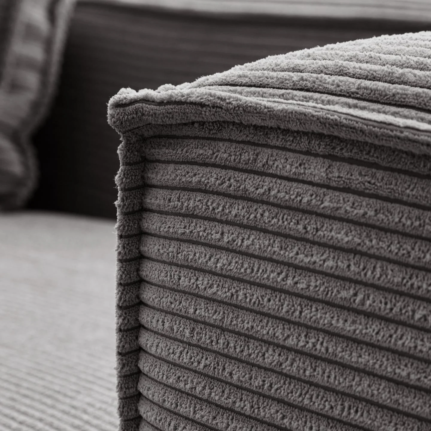 Sofa 3-osobowa BLOK szary sztruks - Image 8