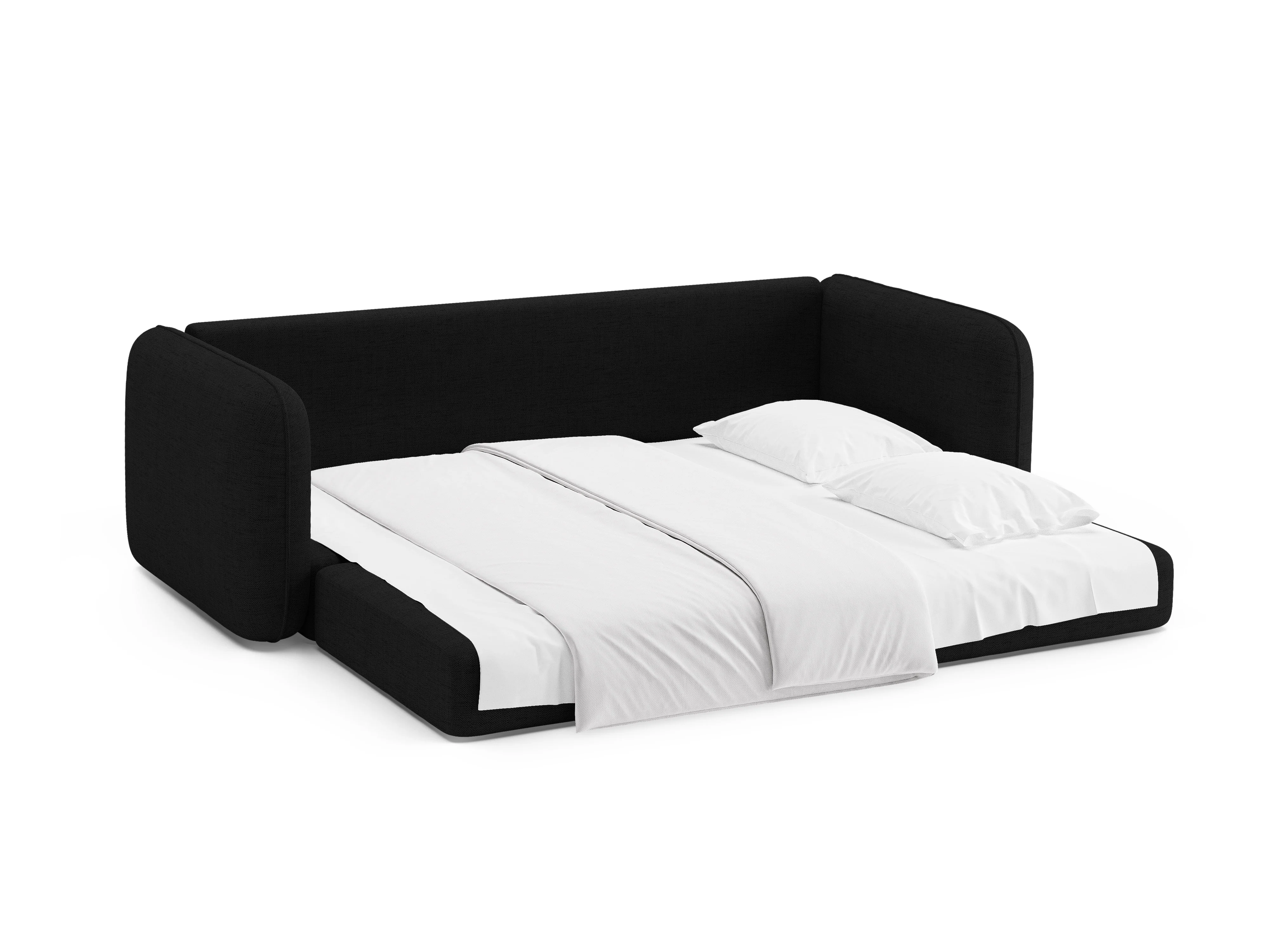 Sofa 3-osobowa z funkcją spania DORMI czarny - Image 7