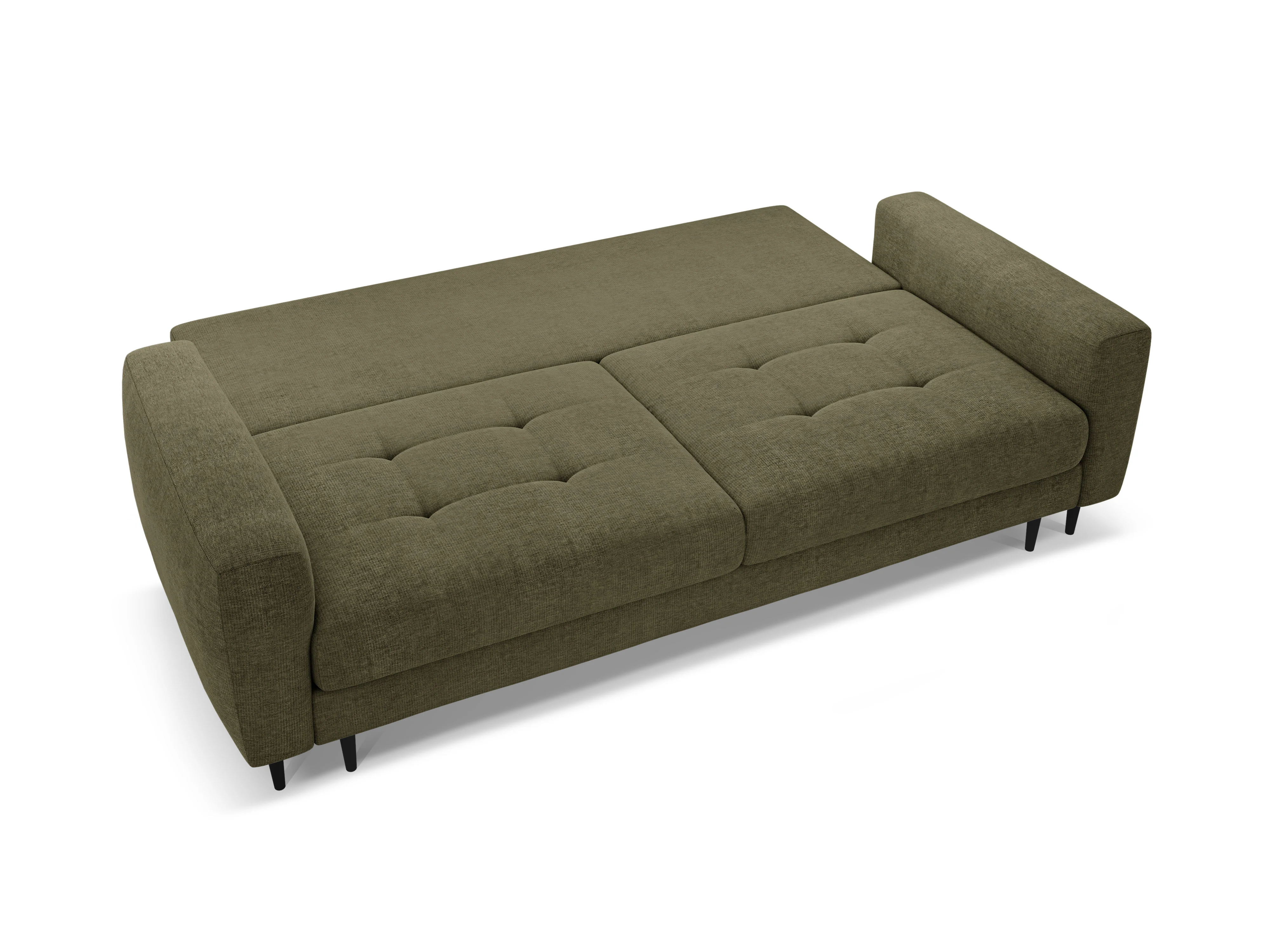 Sofa 3-osobowa z funkcją spania BEMY oliwkowy - Image 4