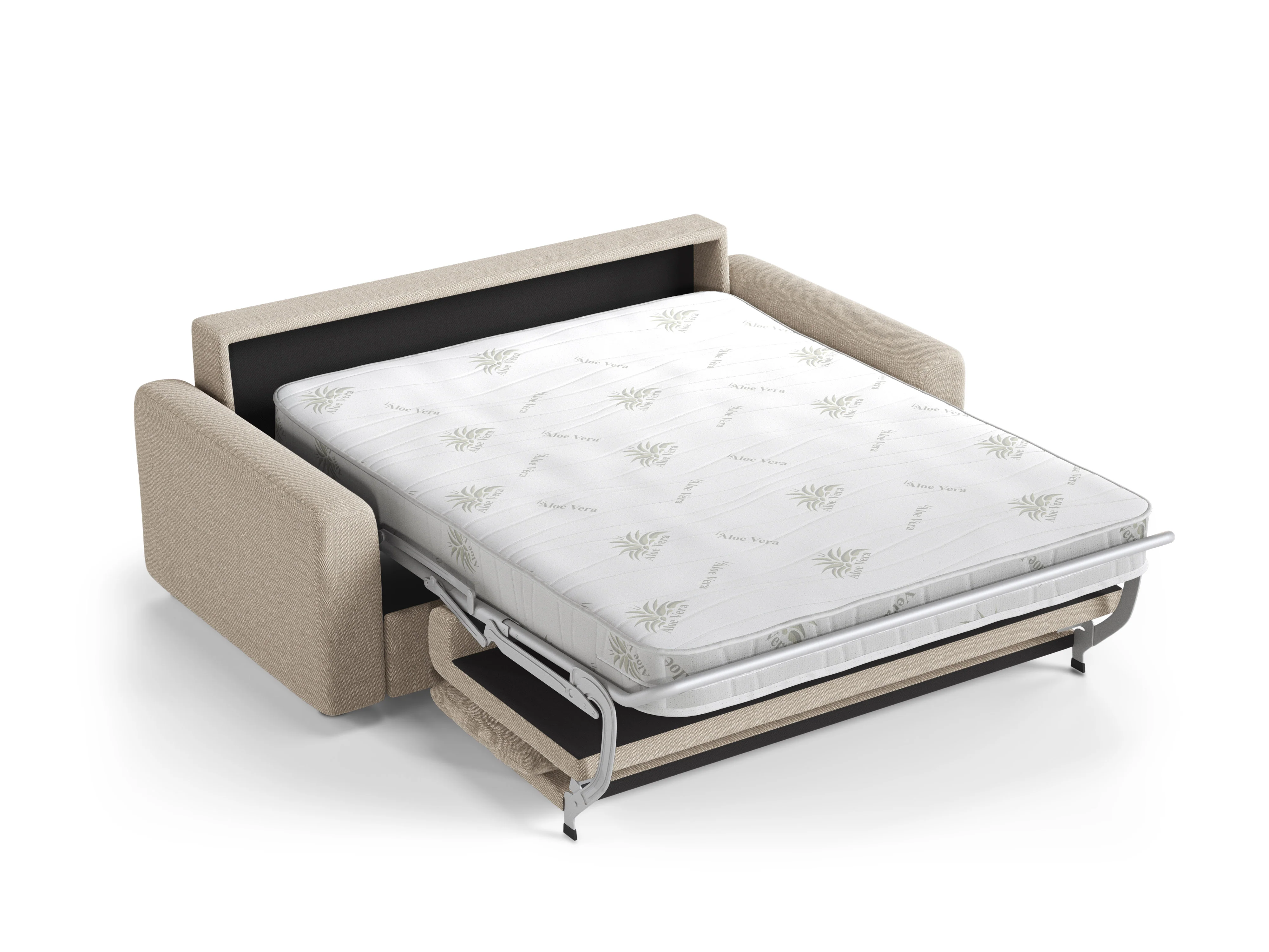 Sofa 3-osobowa z funkcją spania DAVID beżowy - Image 4