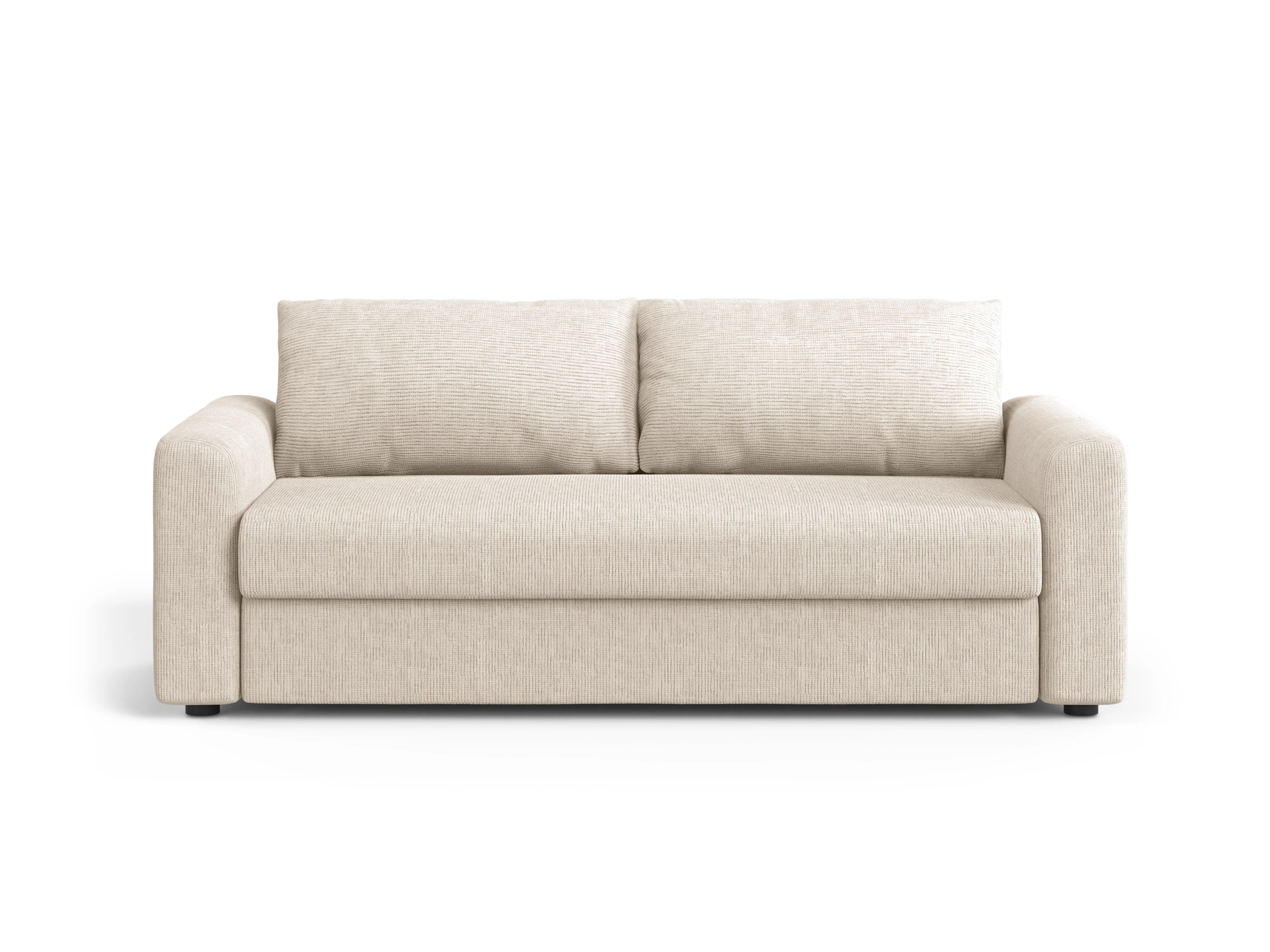 Sofa 3-osobowa z funkcją spania DAVID jasny beżowy melanż - Image 2