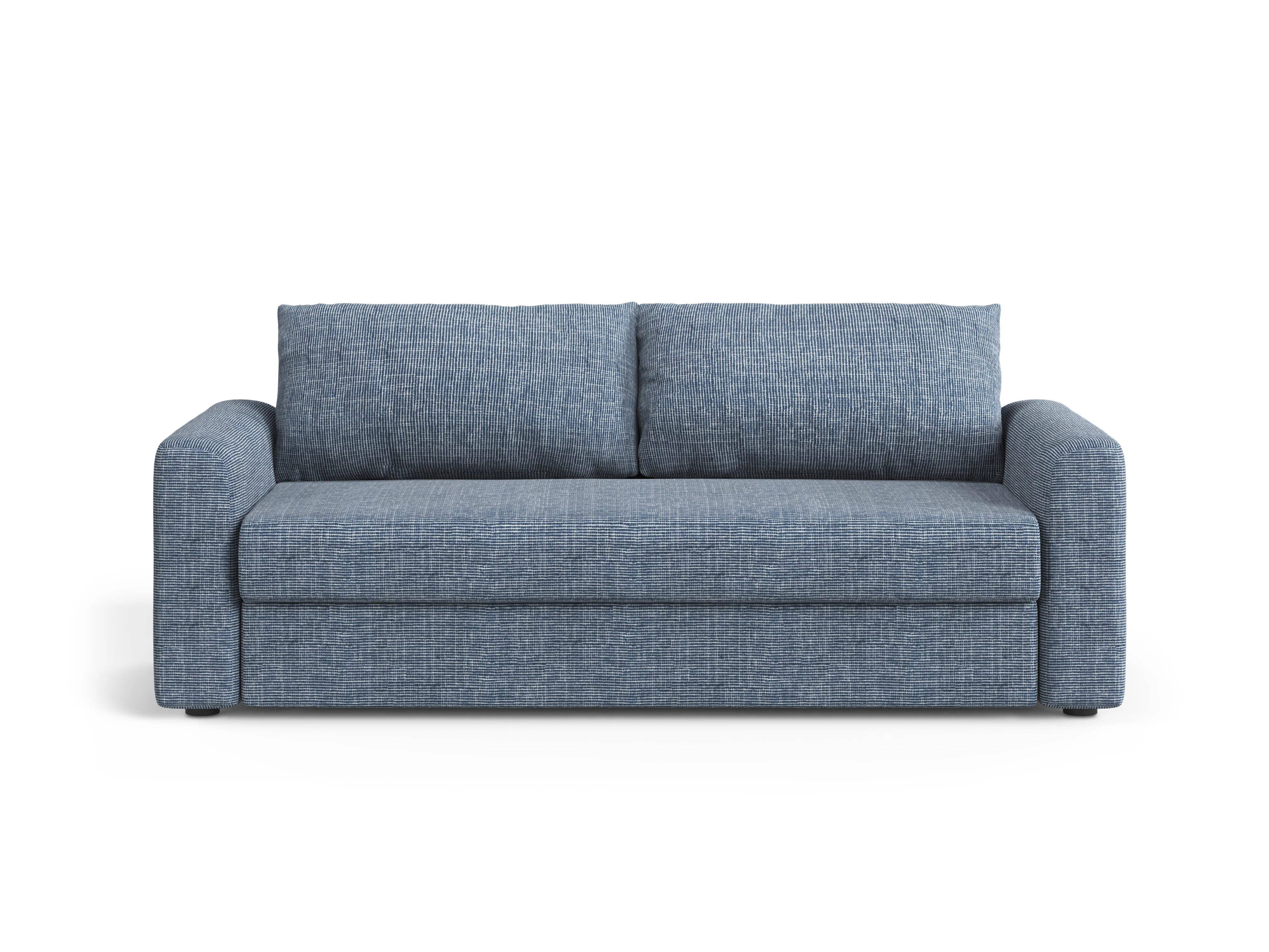 Sofa 3-osobowa z funkcją spania DAVID niebieski melanż - Image 2