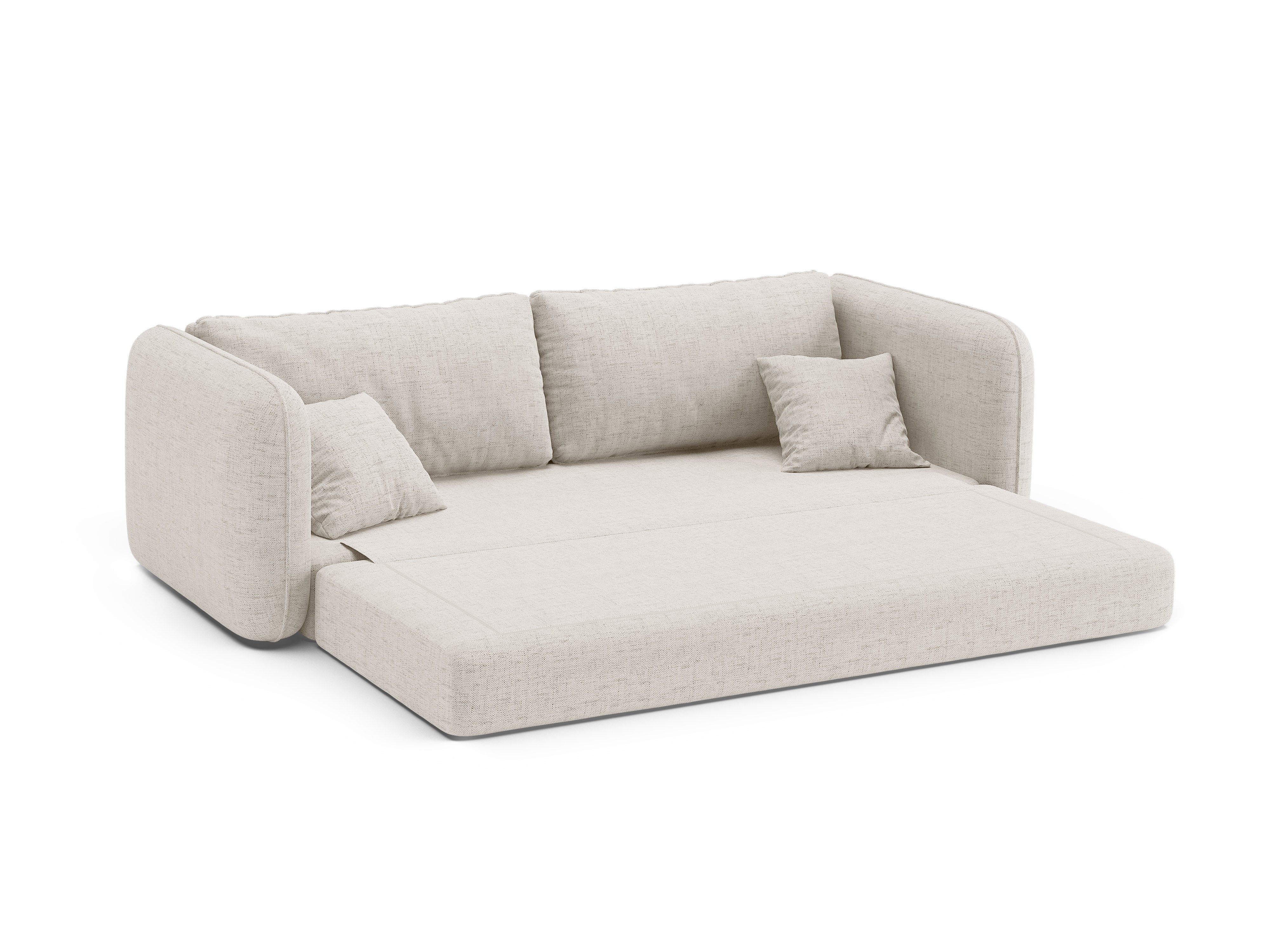 Sofa 3-osobowa z funkcją spania DORMI jasny beżowy - Image 6