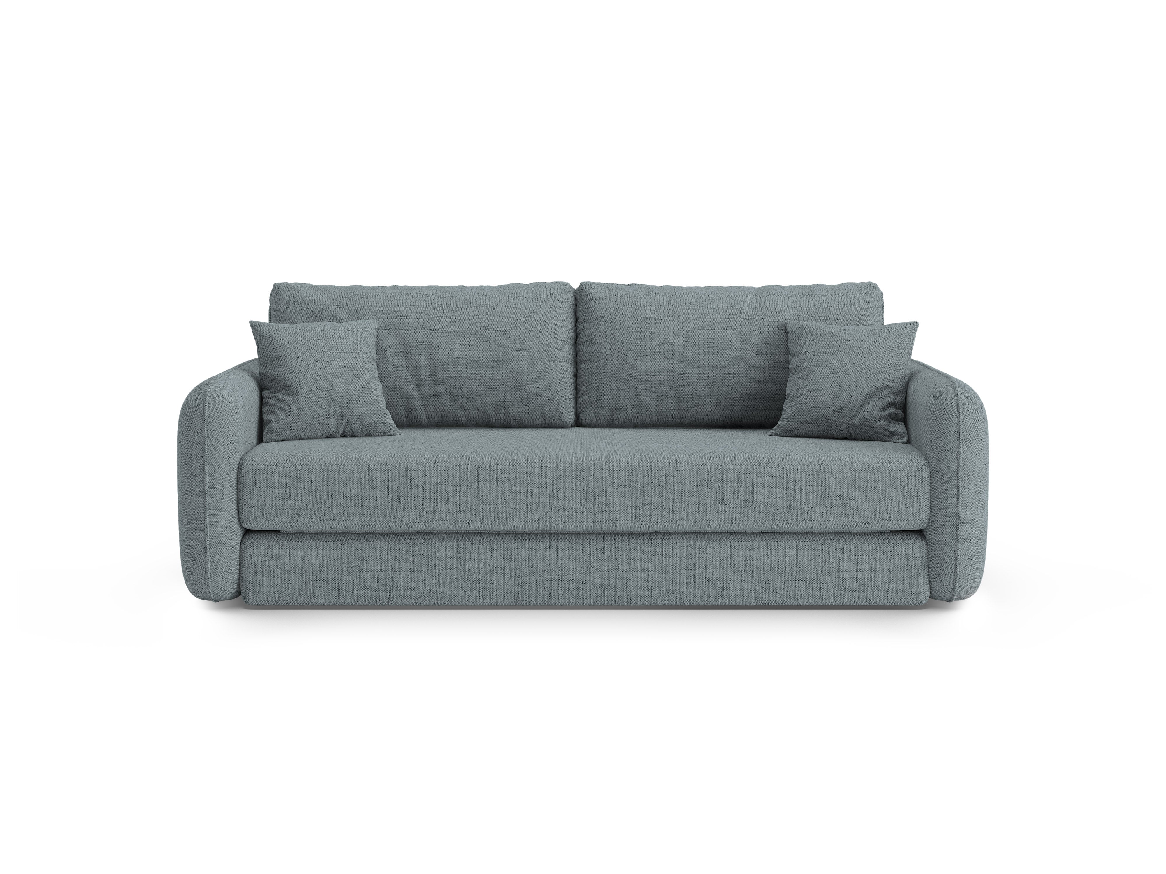 Sofa 3-osobowa z funkcją spania DORMI jasny niebieski - Image 4