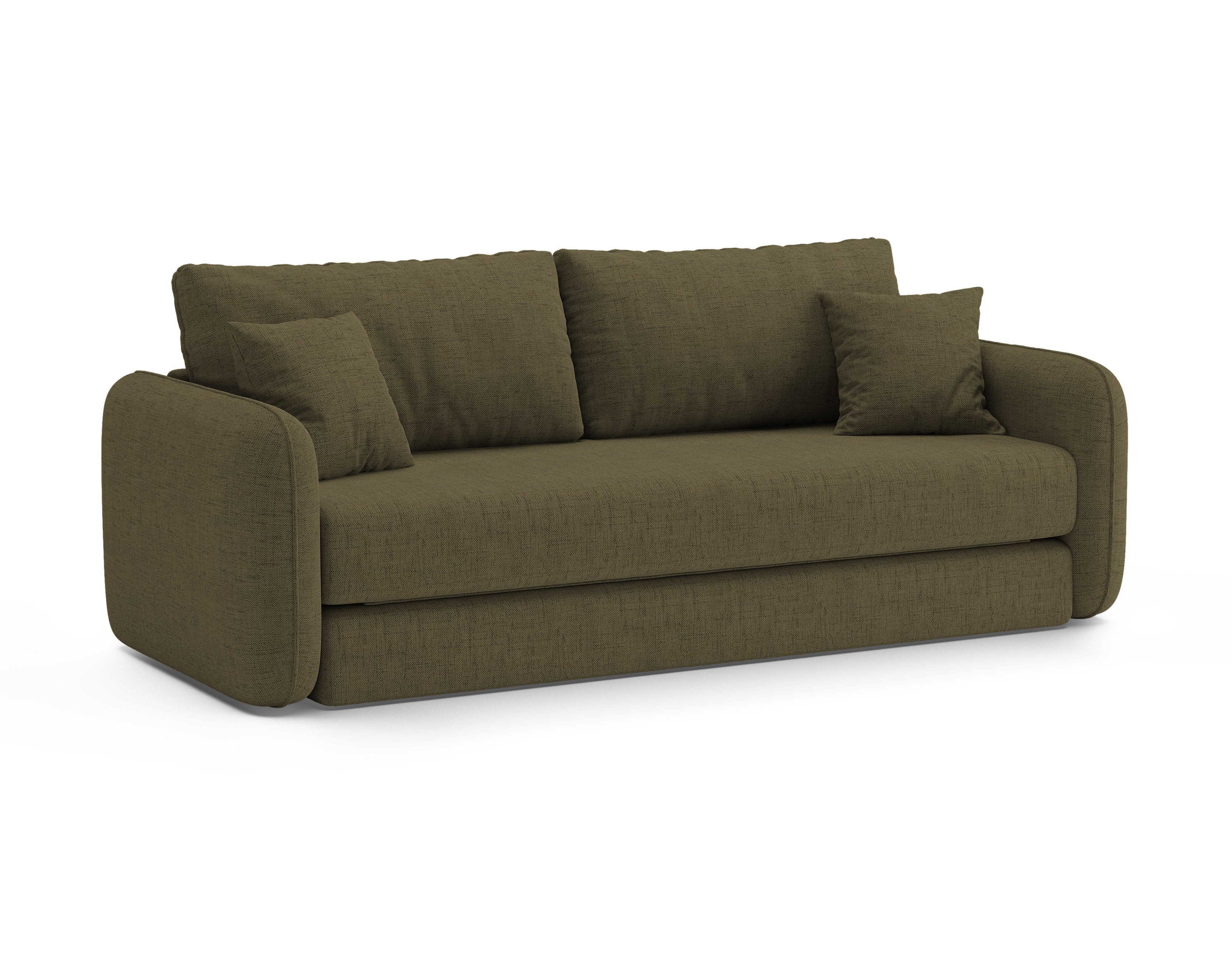 Sofa 3-osobowa z funkcją spania DORMI zielony