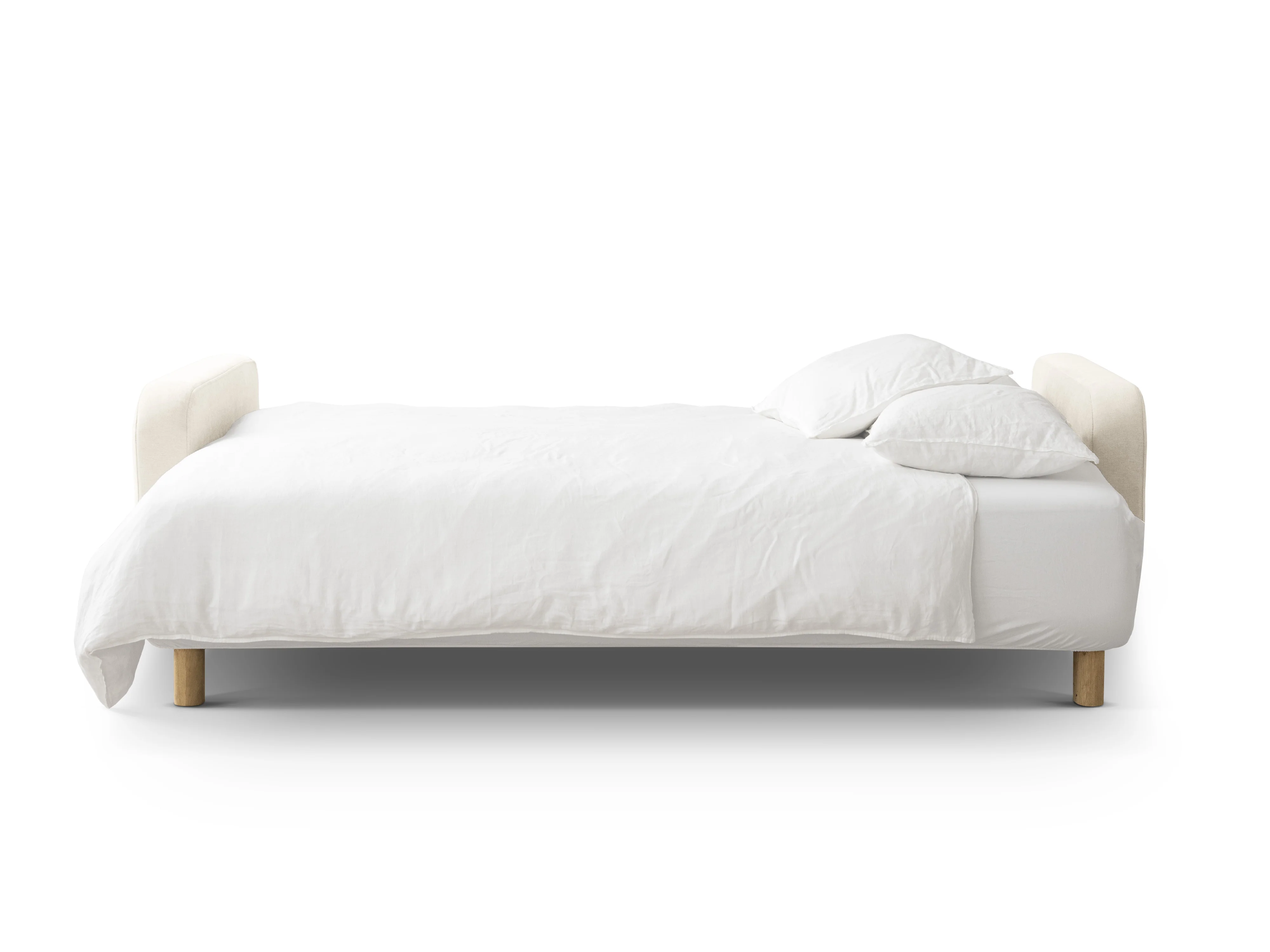 Sofa 3-osobowa z funkcją spania ELEN kość słoniowa szenil - Image 5