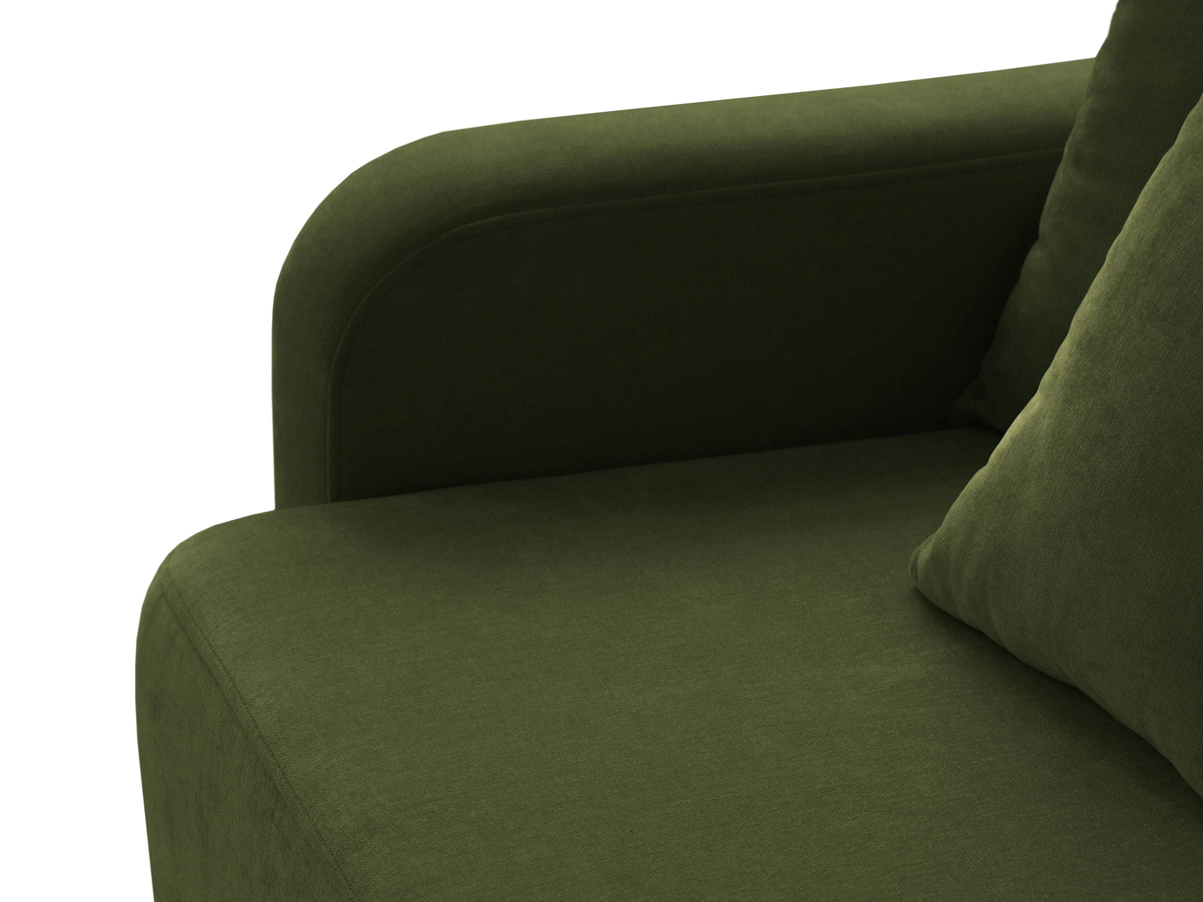 Sofa 3-osobowa z funkcją spania ELEN zielony szenil - Image 5