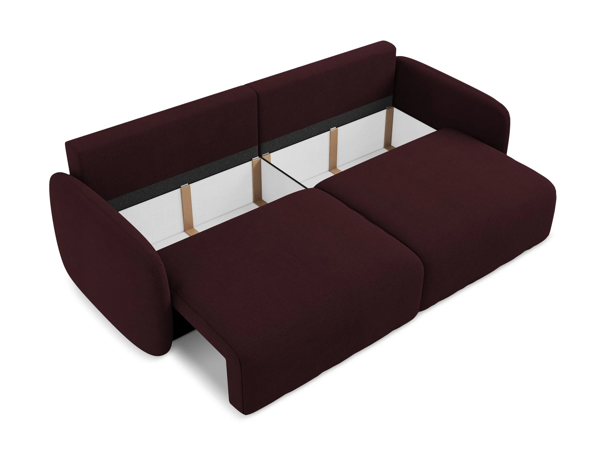 Sofa 3-osobowa z funkcją spania KALENA bordowy - Image 4