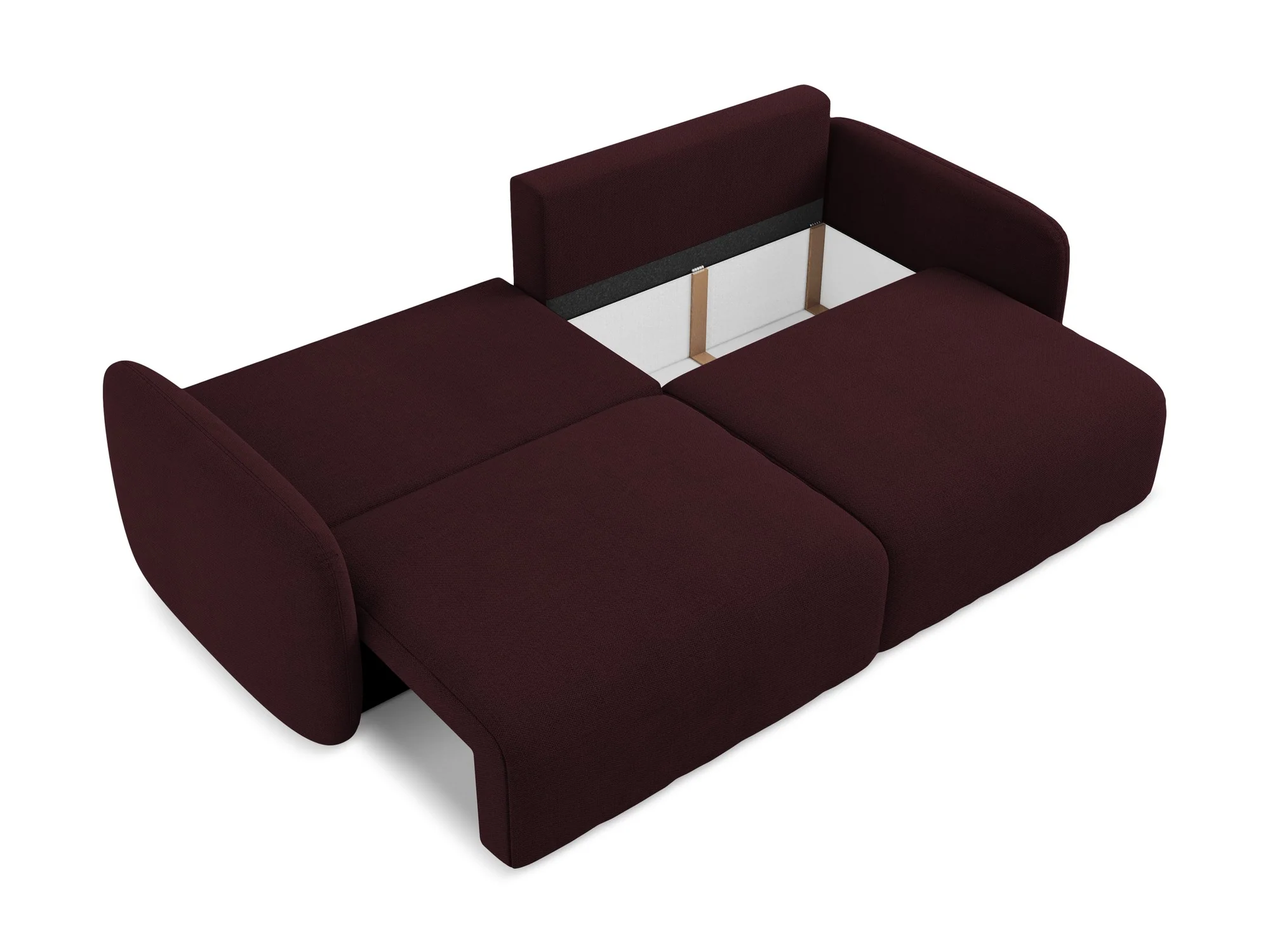 Sofa 3-osobowa z funkcją spania KALENA bordowy - Image 5