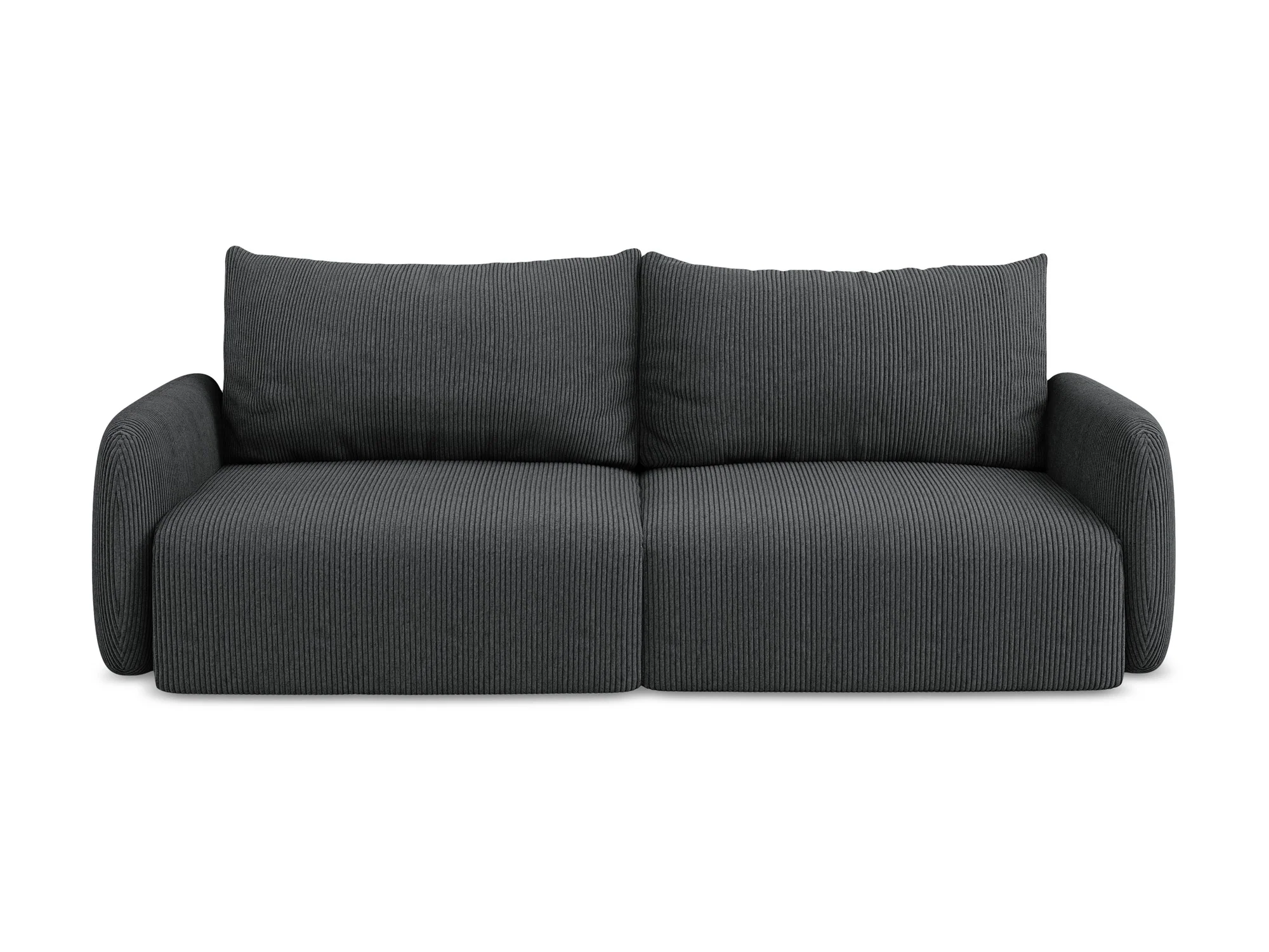 Sofa 3-osobowa z funkcją spania KALENA ciemnoszary sztruks - Image 2