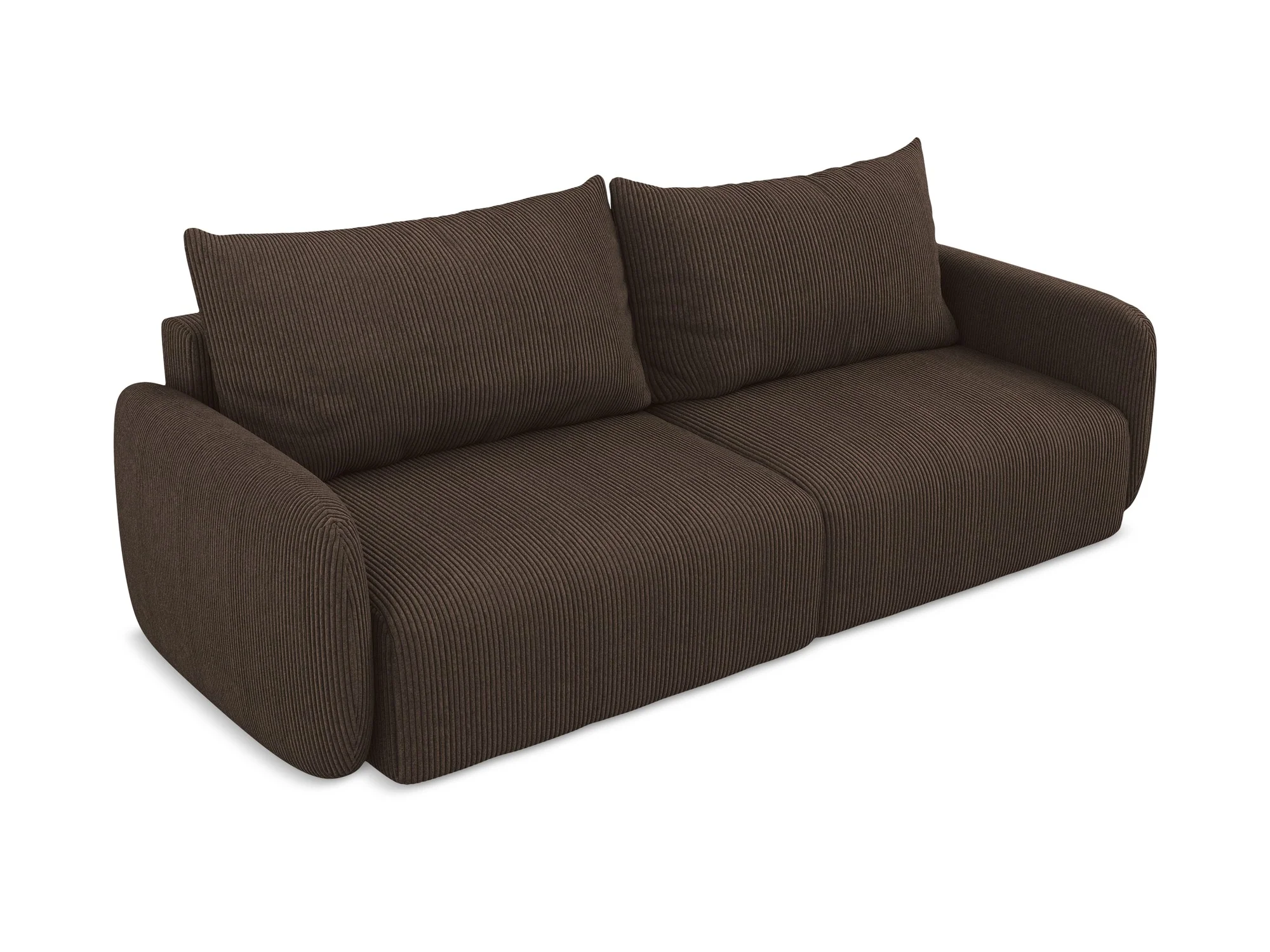 Sofa 3-osobowa z funkcją spania KALENA czekoladowy sztruks - Image 3