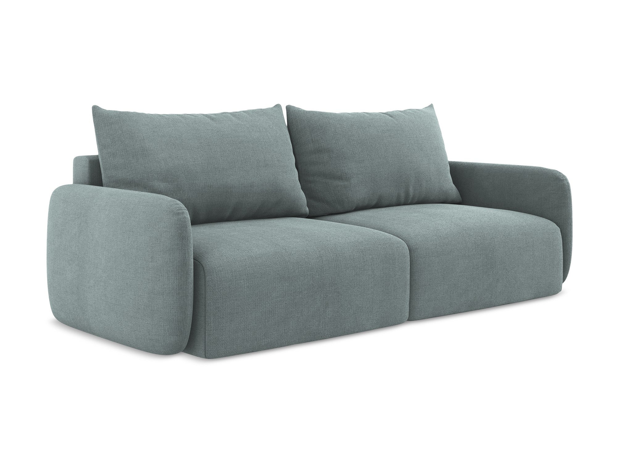 Sofa 3-osobowa z funkcją spania KALENA dżinsowy niebieski