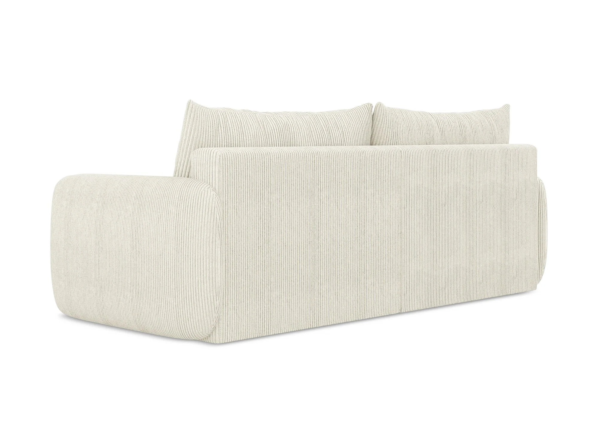 Sofa 3-osobowa z funkcją spania KALENA jasnobeżowy sztruks - Image 7