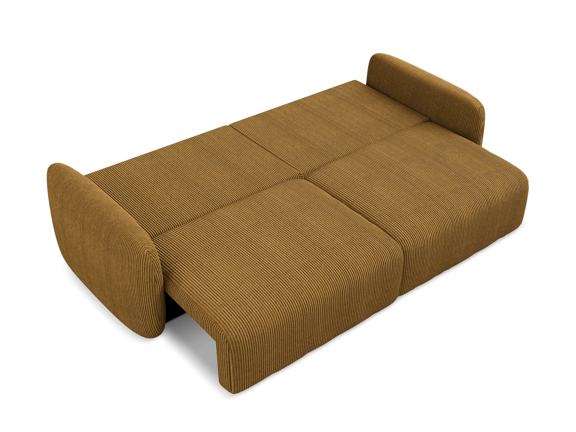 Sofa 3-osobowa z funkcją spania KALENA musztardowy sztruks - Image 6
