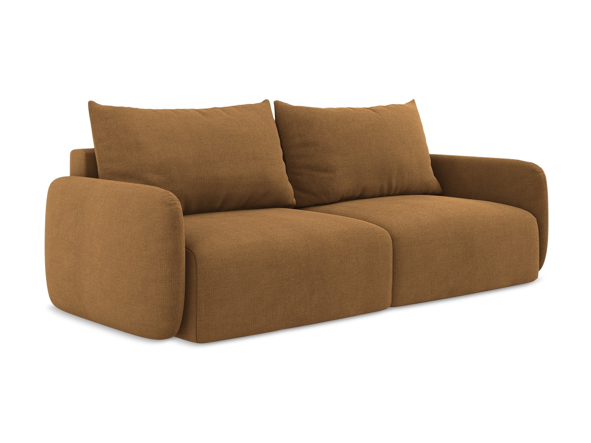 Sofa 3-osobowa z funkcją spania KALENA terakota