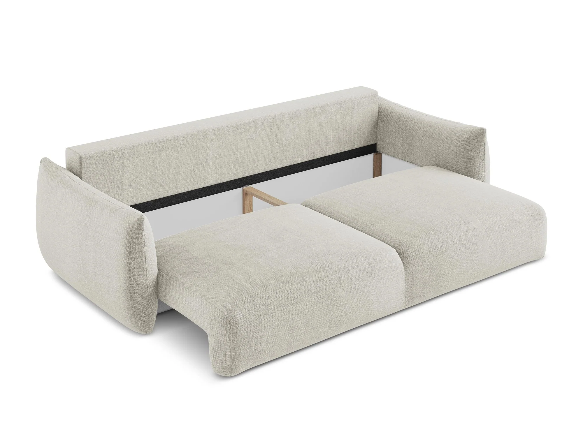 Sofa 3-osobowa z funkcją spania LEILA jasnobeżowy - Image 6