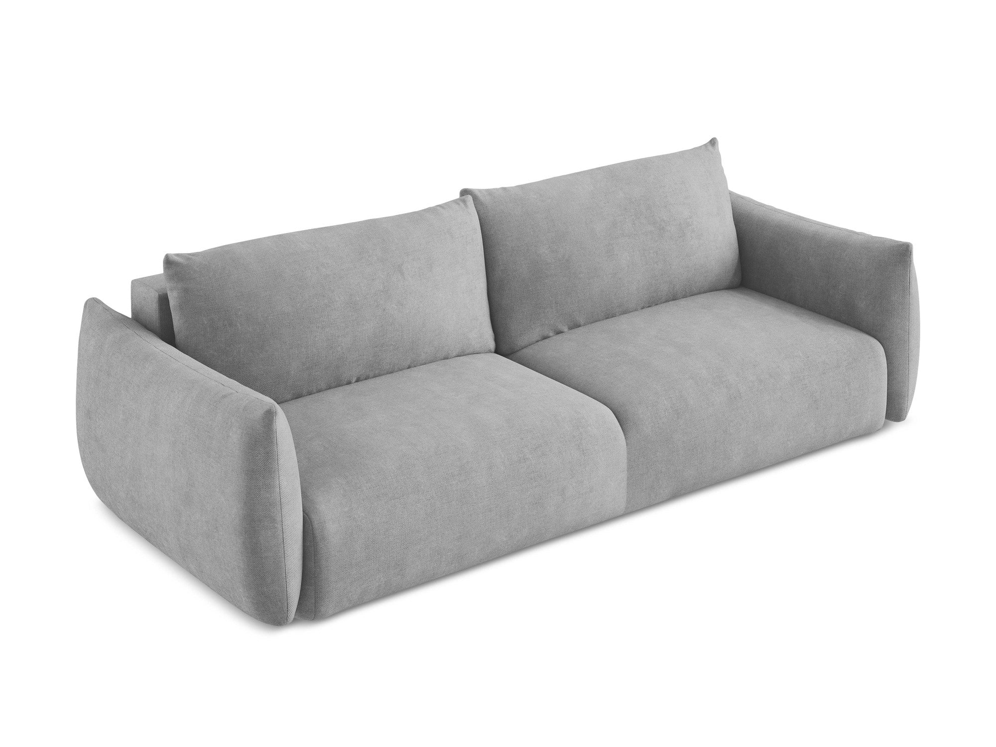 Sofa 3-osobowa z funkcją spania LEILA jasnoszary szenil - Image 4