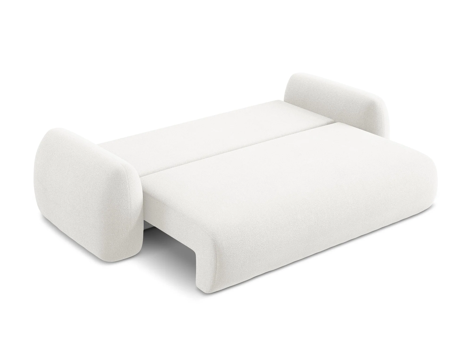 Sofa 3-osobowa z funkcją spania LOHI biały boucle - Image 6