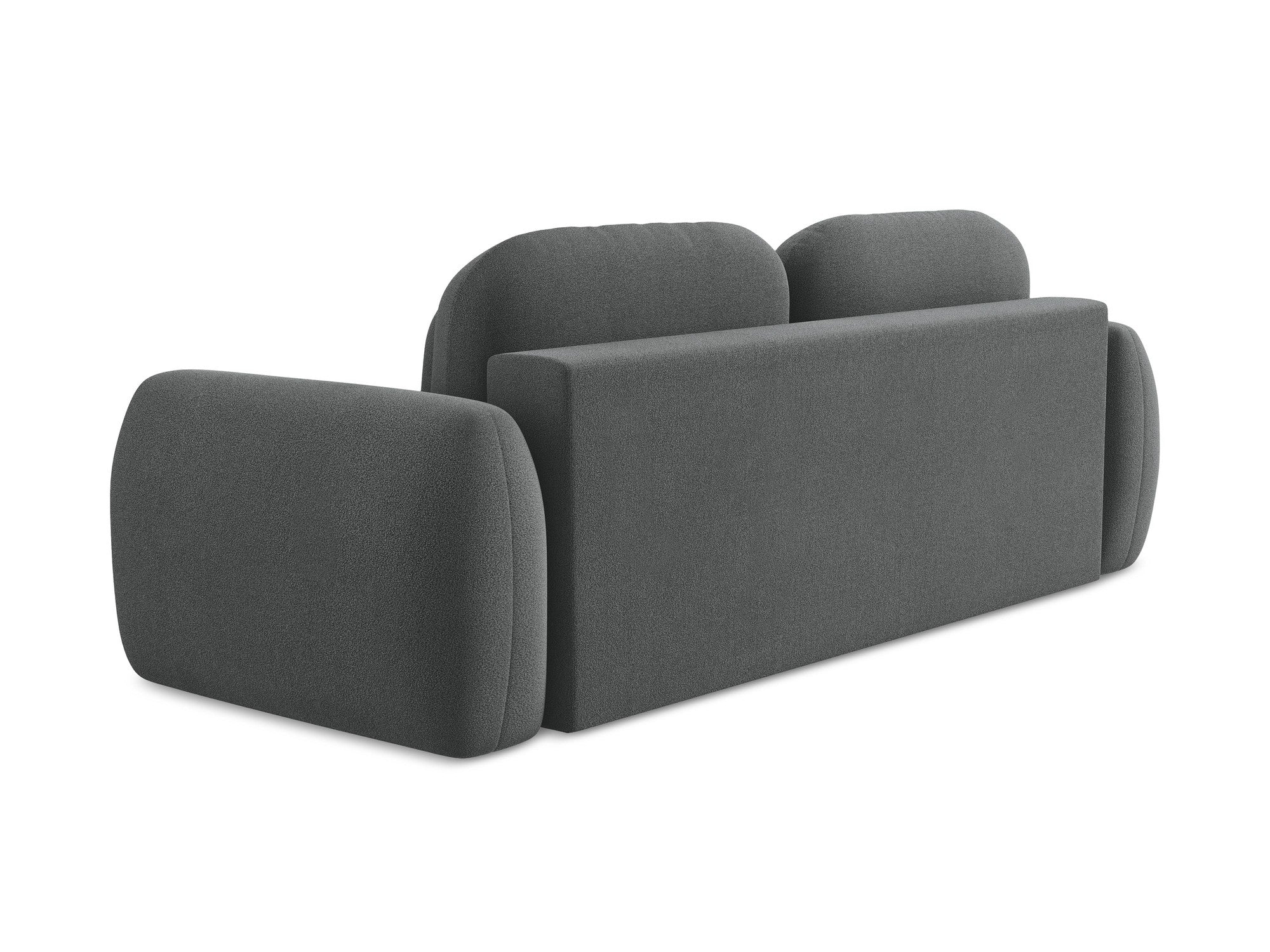 Sofa 3-osobowa z funkcją spania LOHI ciemnoszary boucle - Image 7