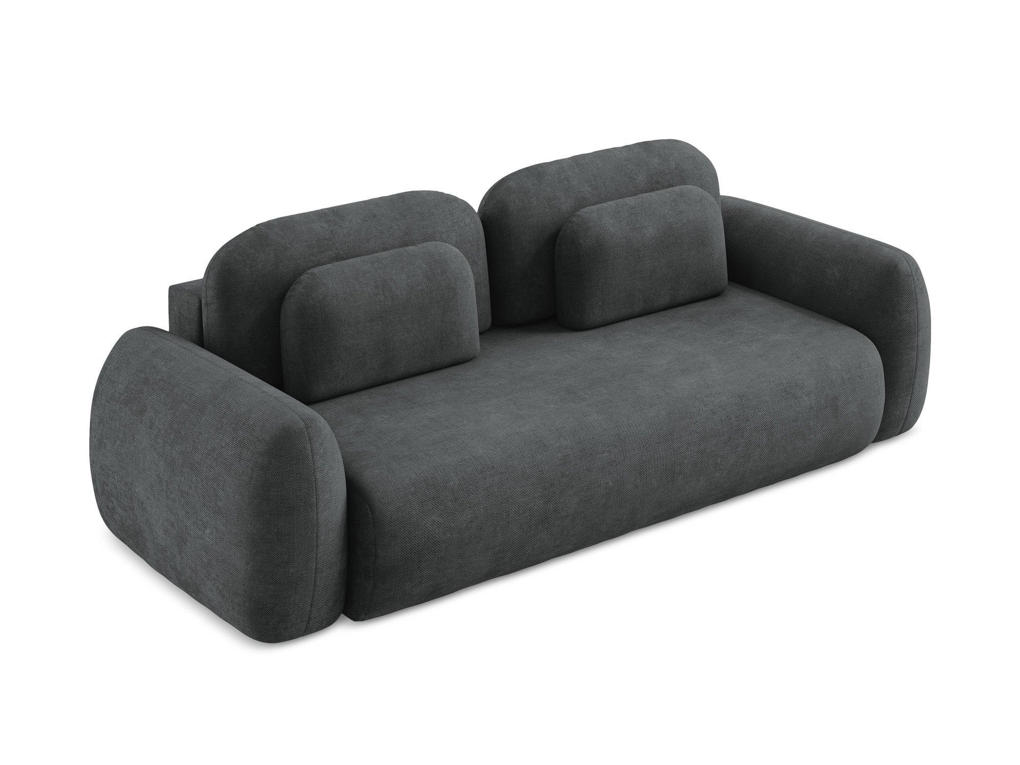 Sofa 3-osobowa z funkcją spania LOHI ciemnoszary szenil - Image 4